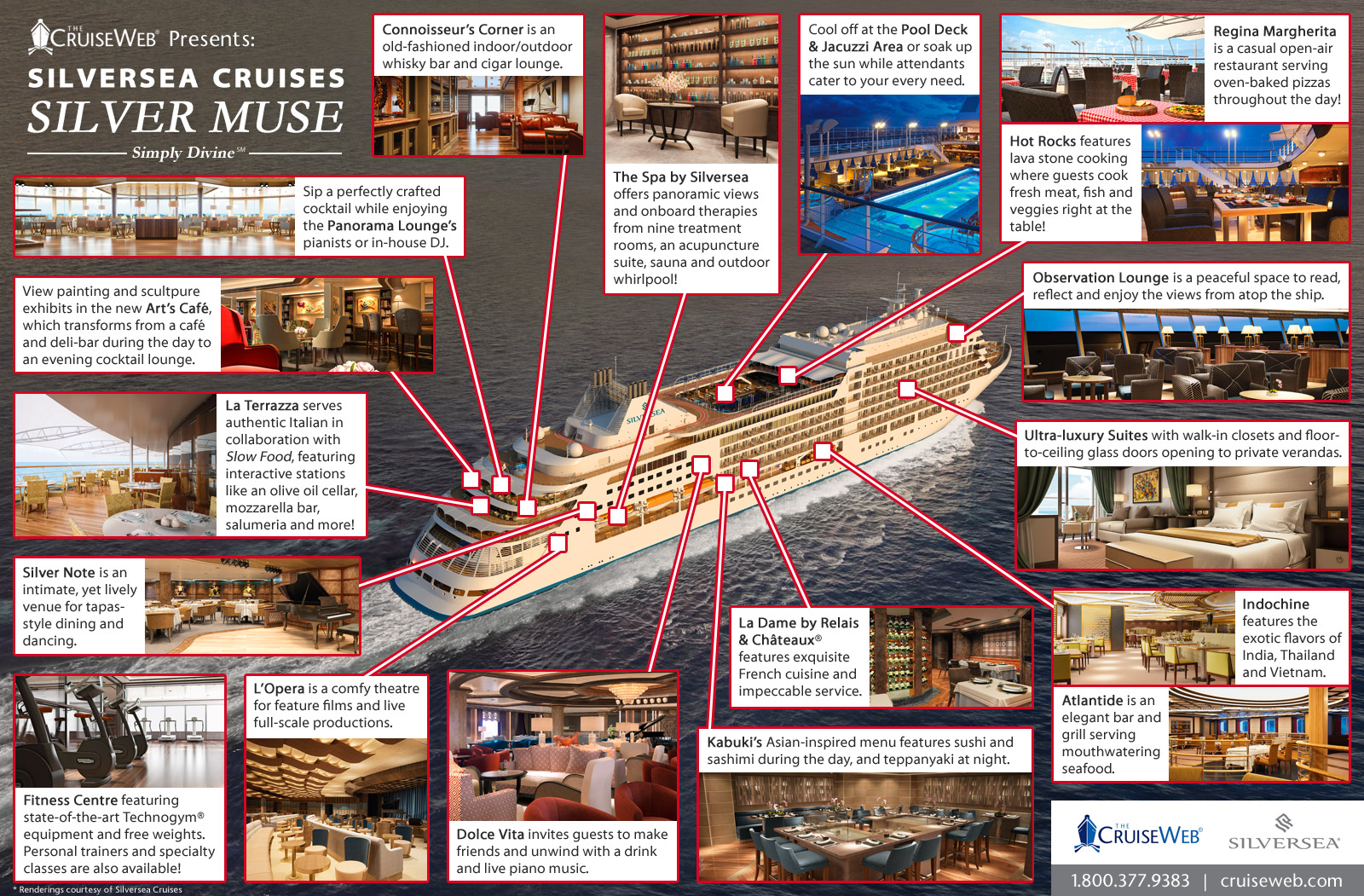 Silversea's Silver Muse Cruise Ship, 2019 and 2020 Silver Muse