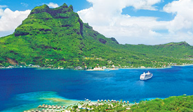 Princess South Pacific Cruises 2018 And 2019 Tahiti Princess Cruises Ship Float In The Water Bora