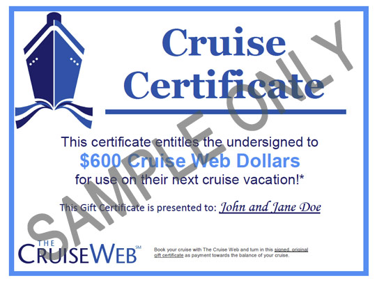 Cruise Web Gift Certificates Cruise Gift Cards The Cruise Web