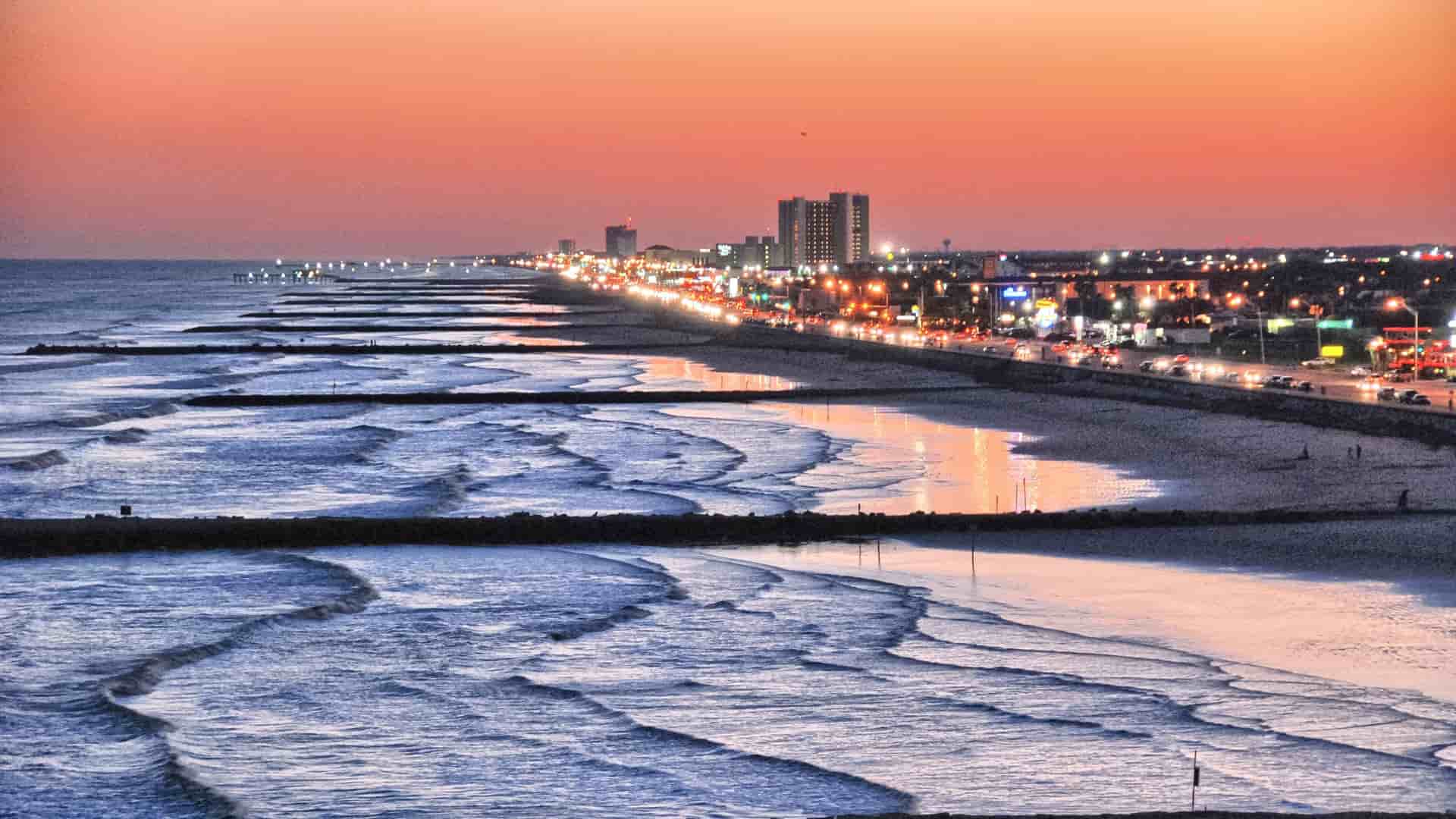Historic buildings in Galveston, Texas.