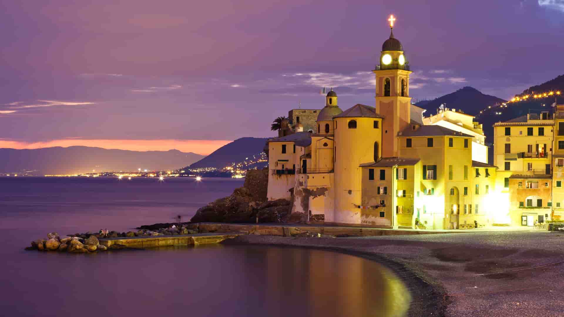 Avaux Vineyards and Lake Geneva with mountains in Switzerland.