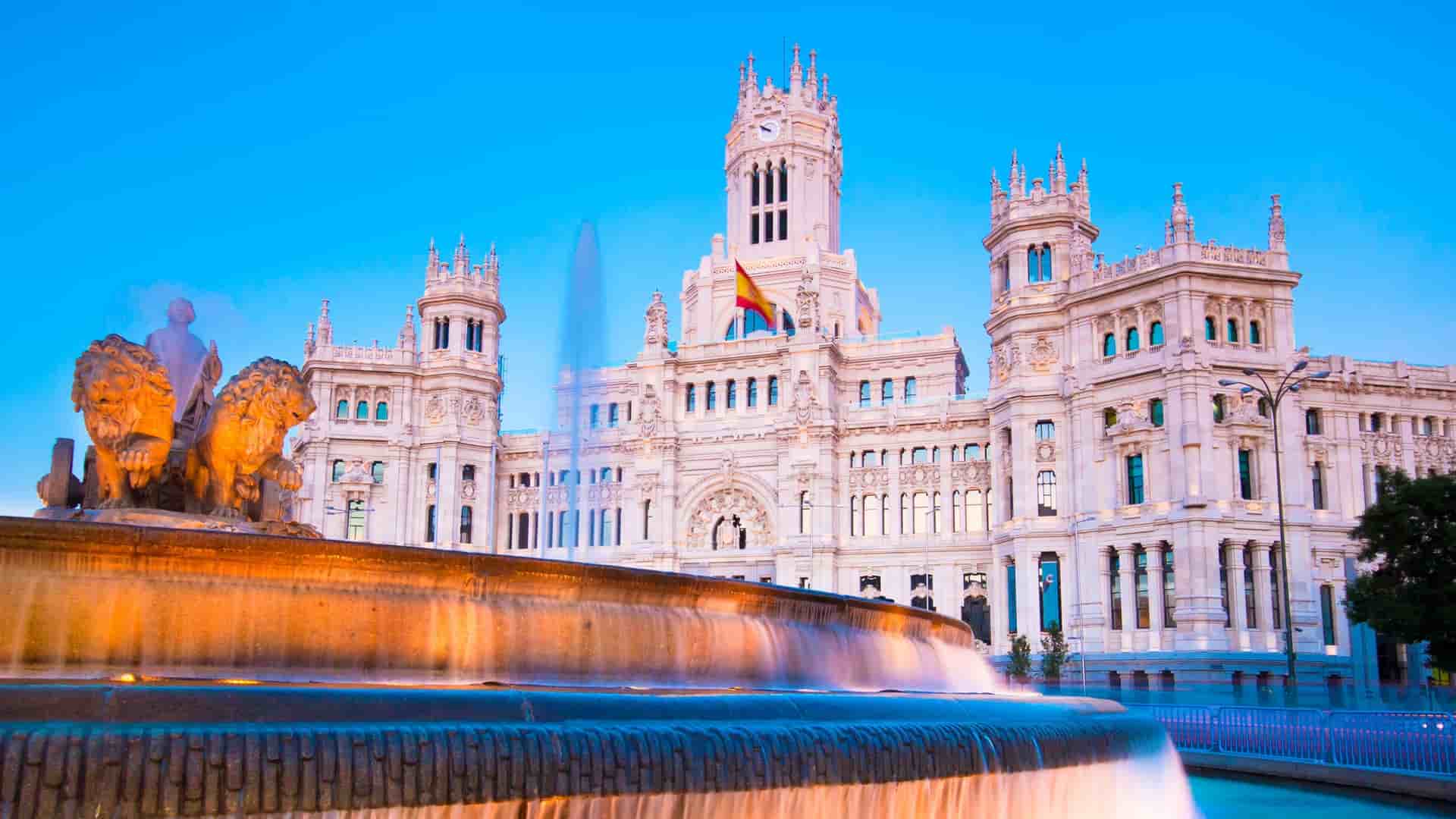 Plaza Mayor in Madrid, Spain.