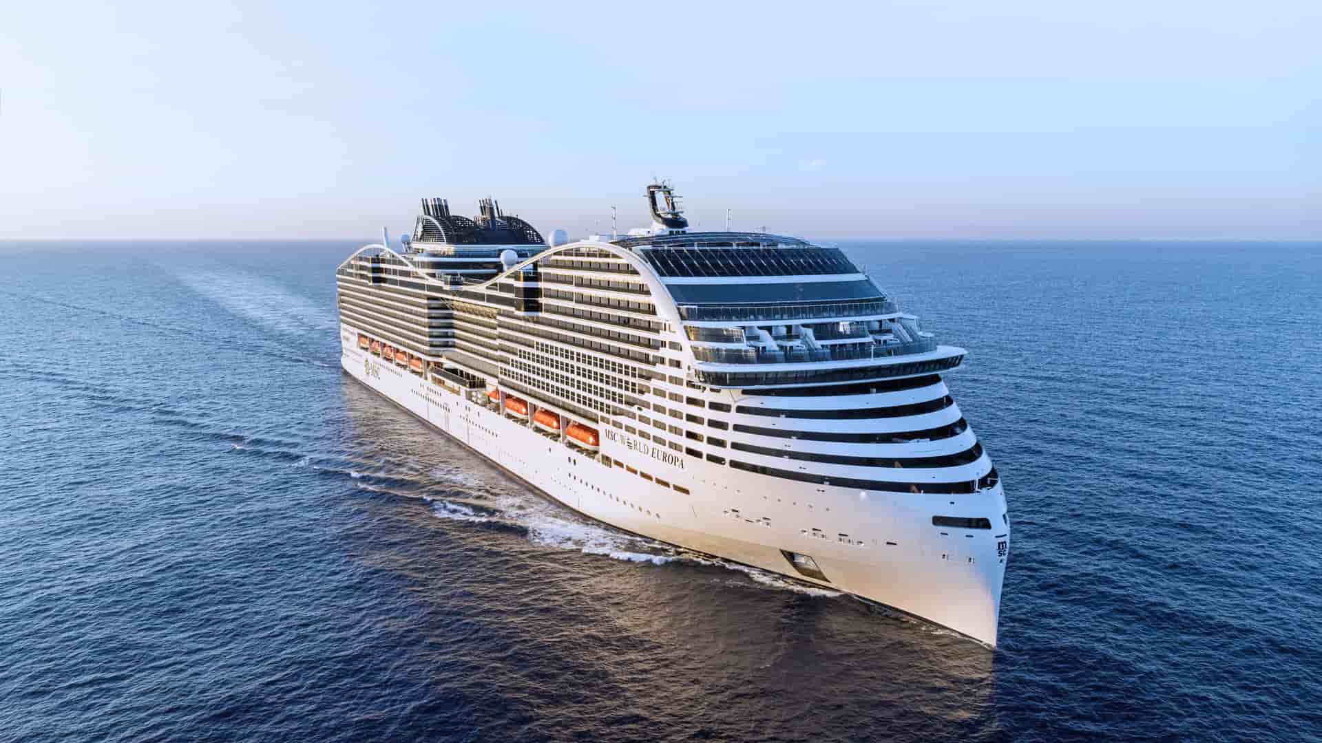MSC World Europa cruise ship exterior.