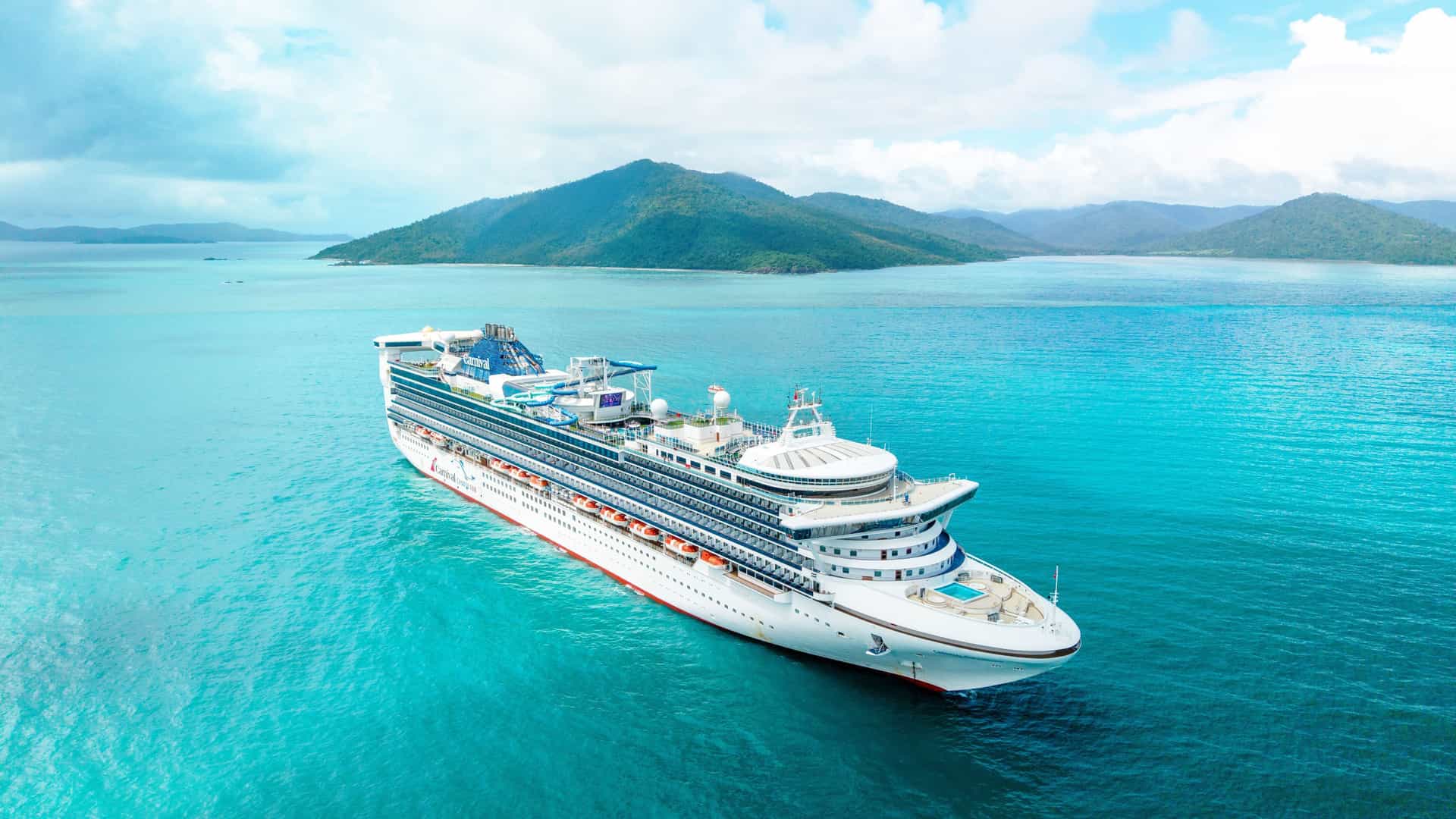 Carnival Cruise Line Encounter ship exterior.