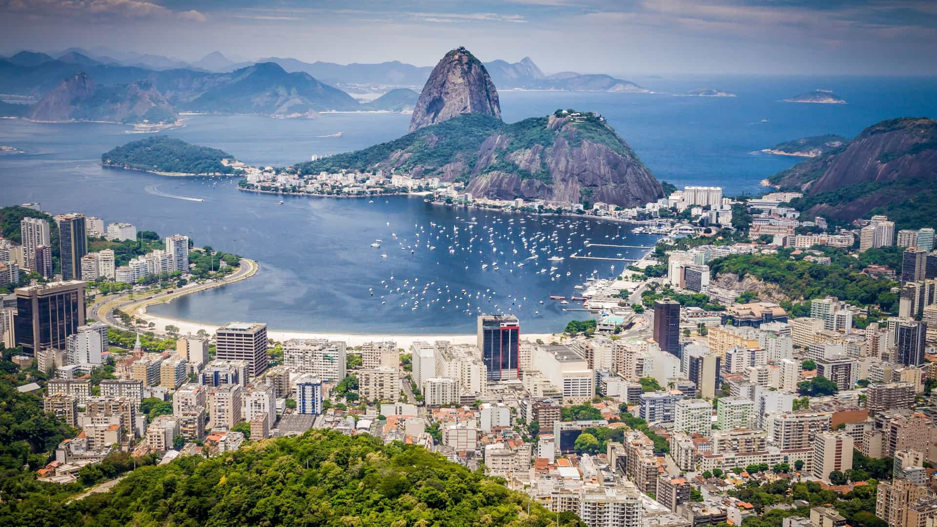Rio de Janeiro, Brazil: Iconic South American city with Sugarloaf Mountain, a Cunard cruise highlight.