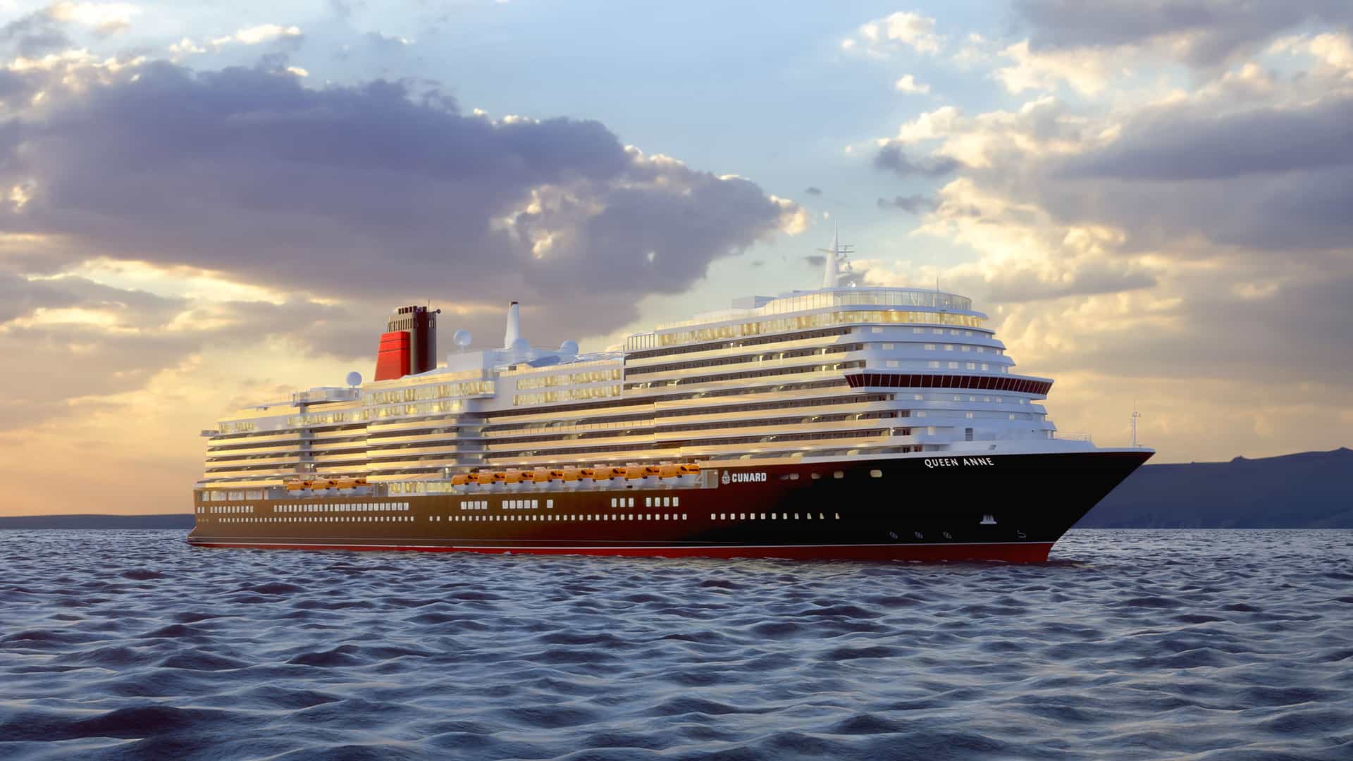 Cunard Queen Anne cruise ship exterior