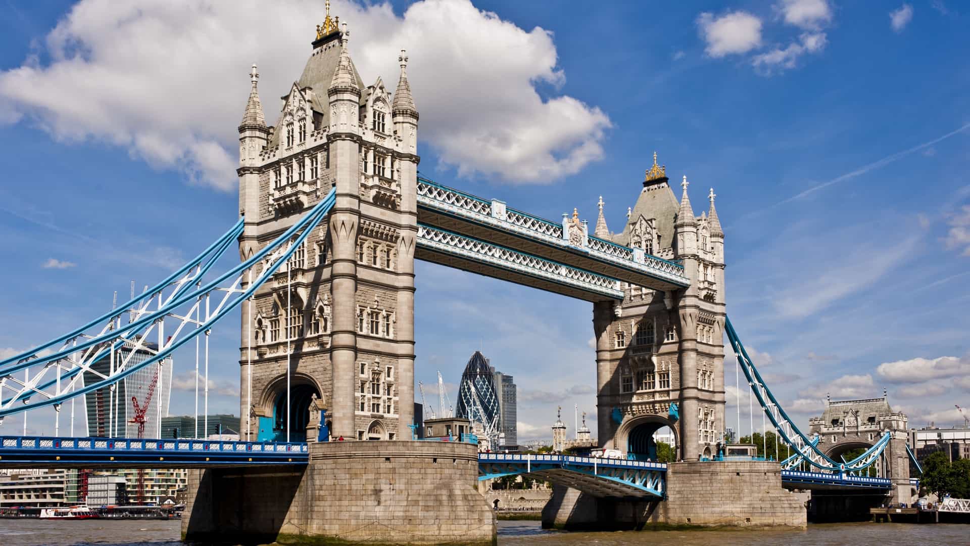 Tower Bridge over River Thames.