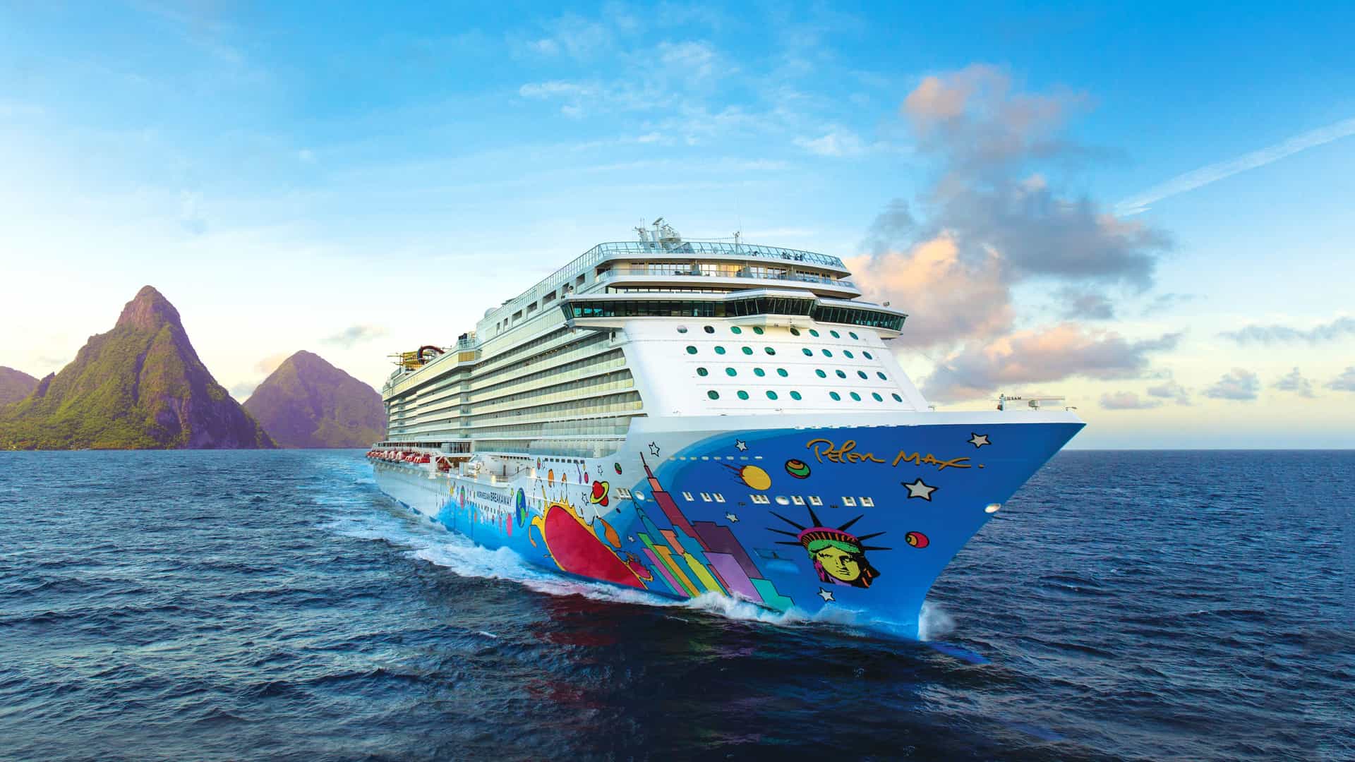 Norwegian Breakaway at sea.