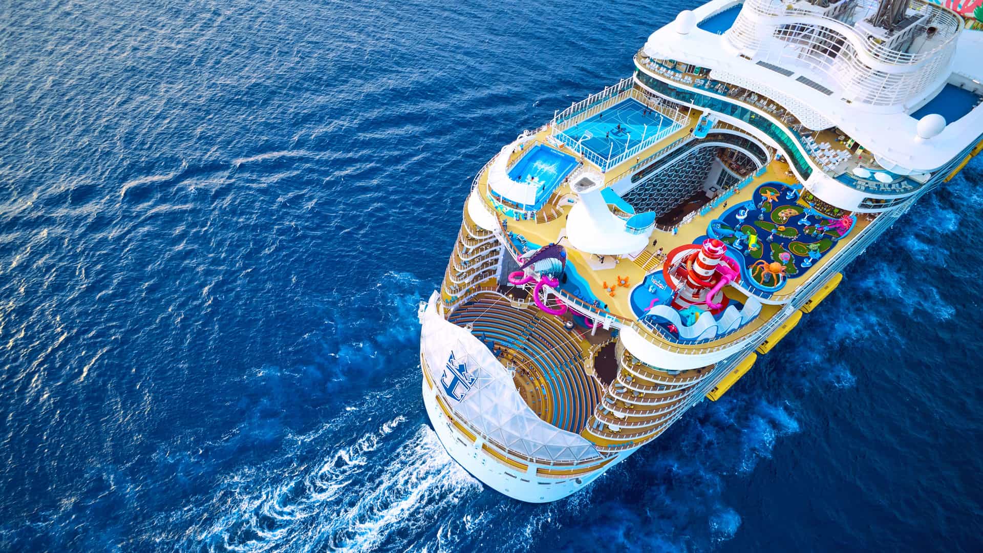 Royal Caribbean Utopia of the seas ship exterior.