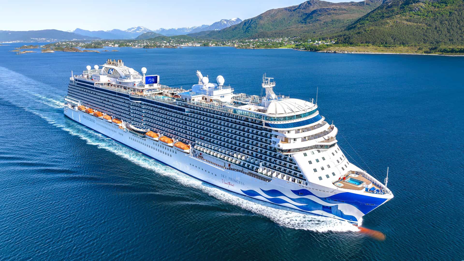 Sky Princess cruise ship exterior.