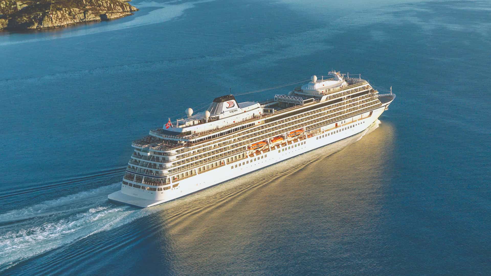 Viking Jupiter at sea.