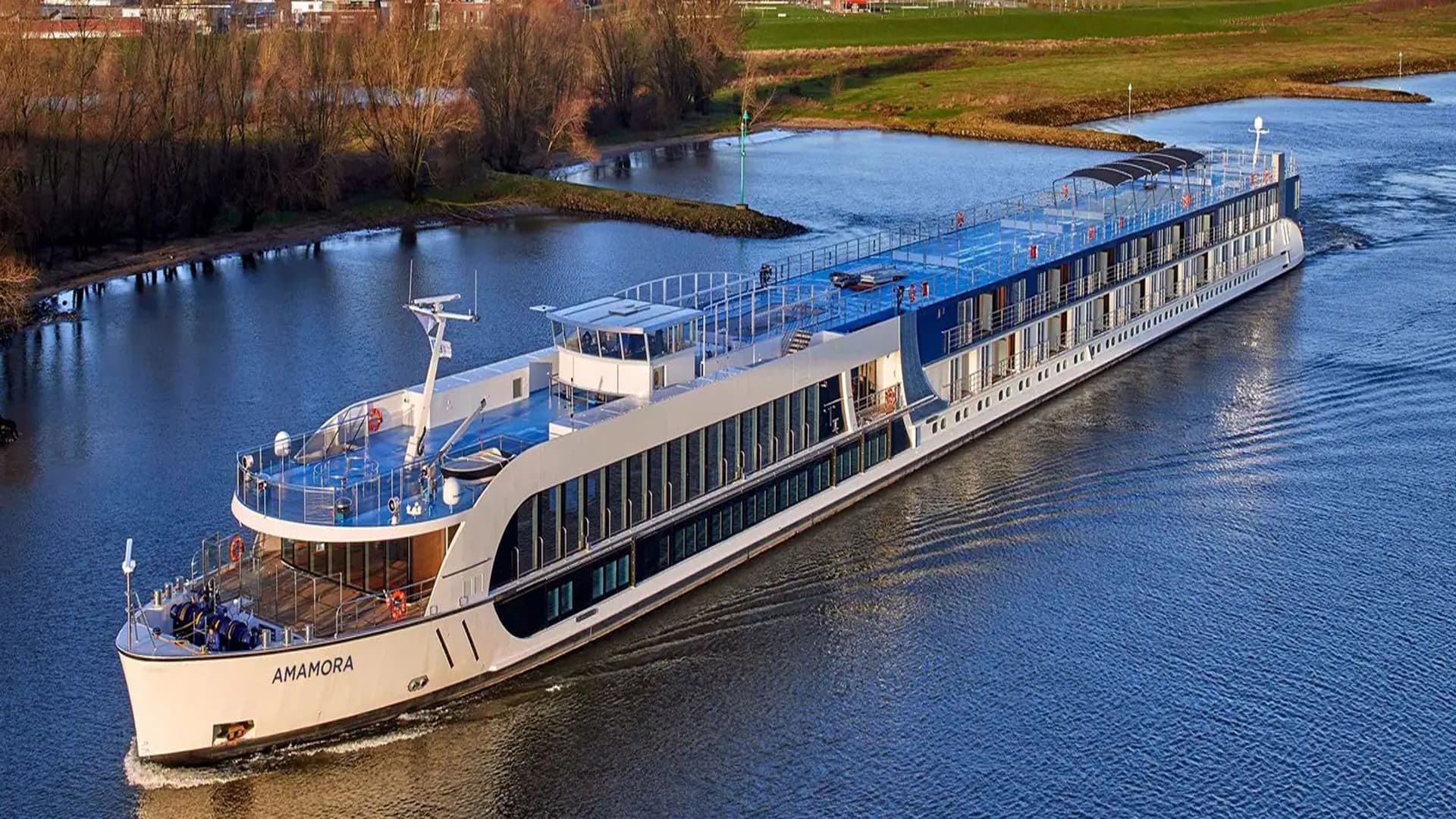 Amawaterways AmaMora river ship exterior.