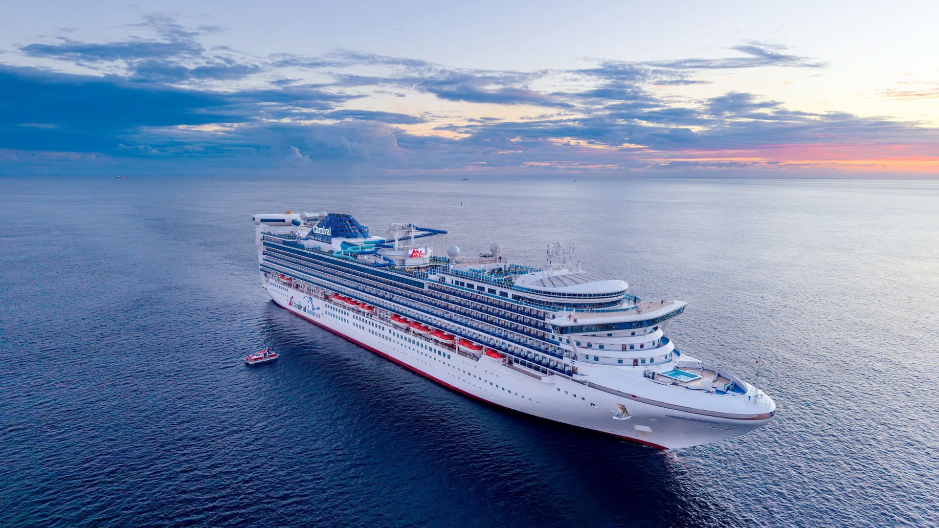 Carnival Cruise Line adventure ship exterior.
