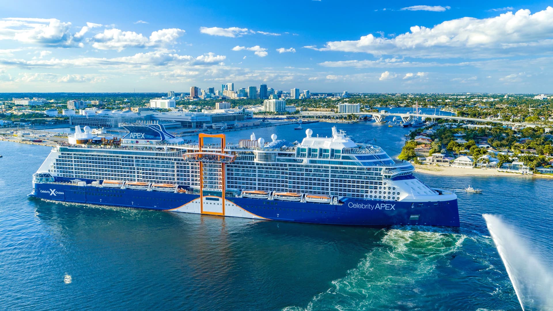 Celebrity Apex cruise ship exterior.