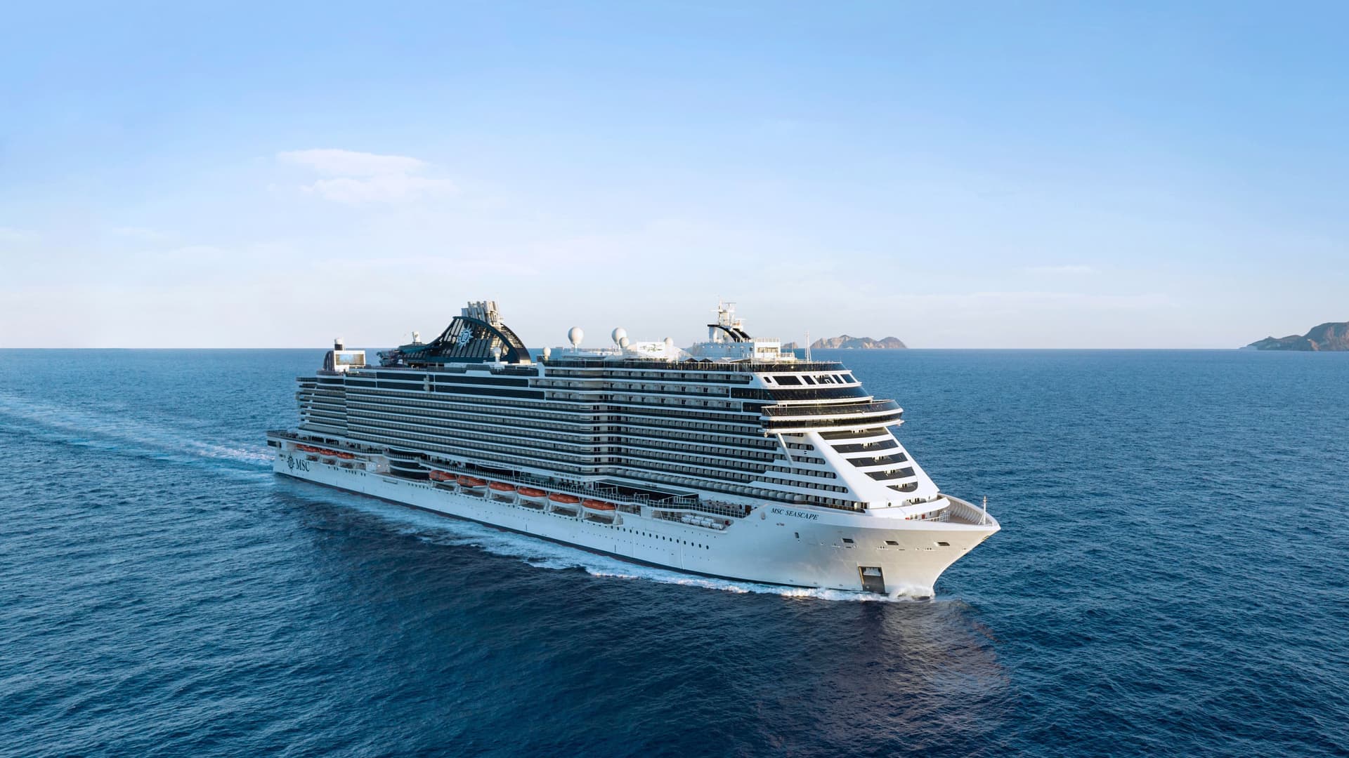 MSC Seascape cruise ship exterior.