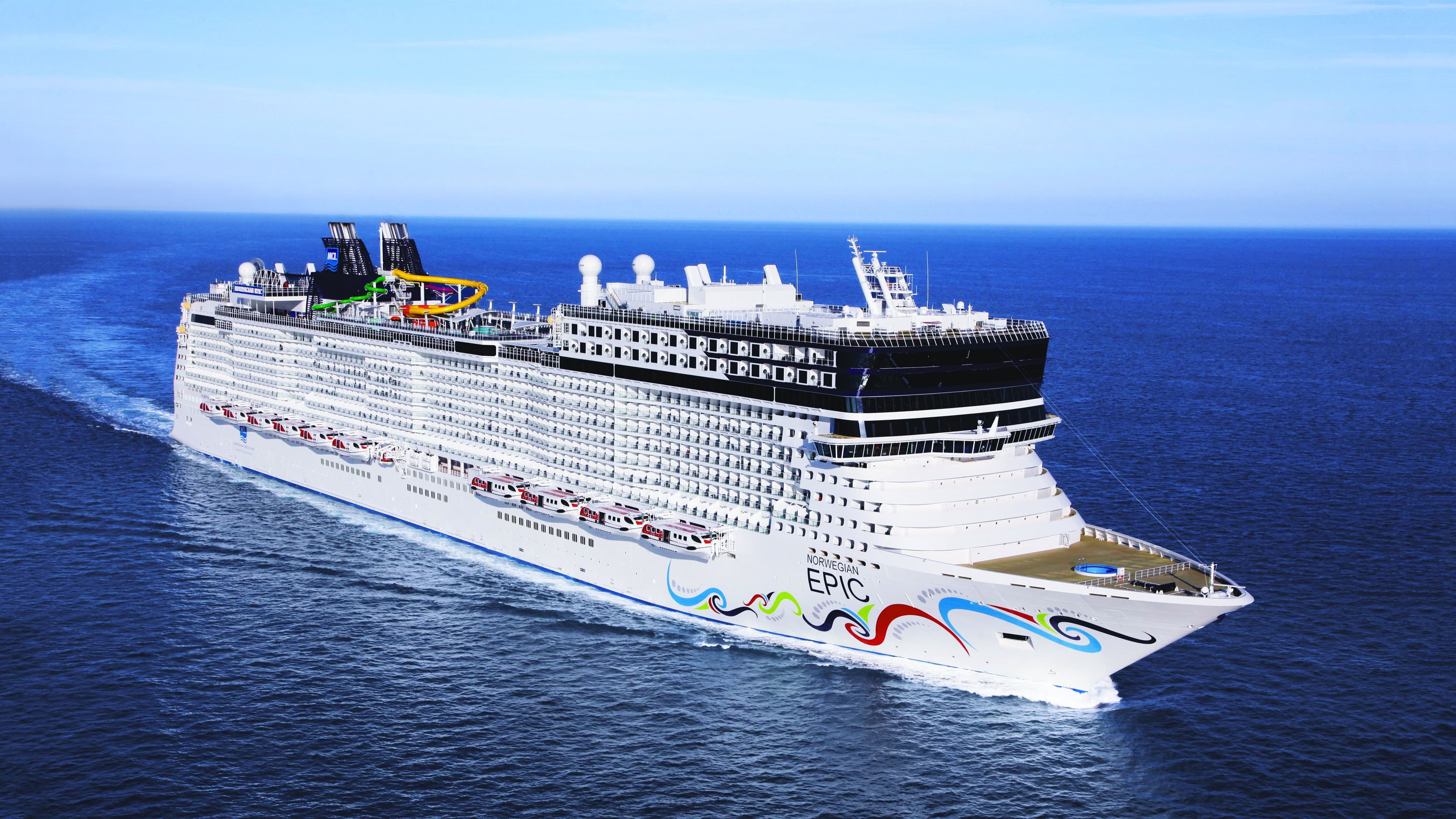 Norwegian Epic at sea.