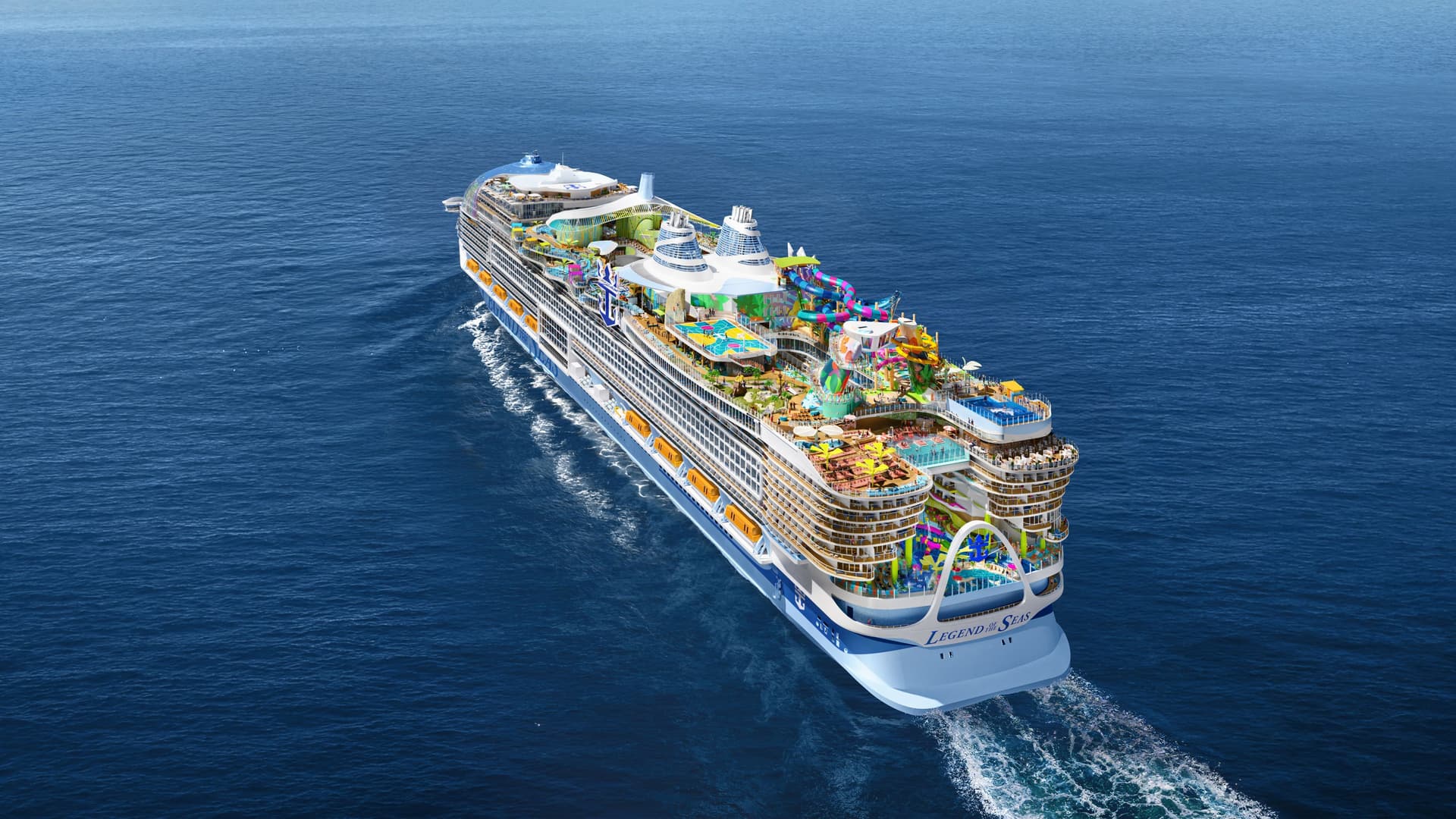 Royal Caribbean Legend of the Seas ship exterior.