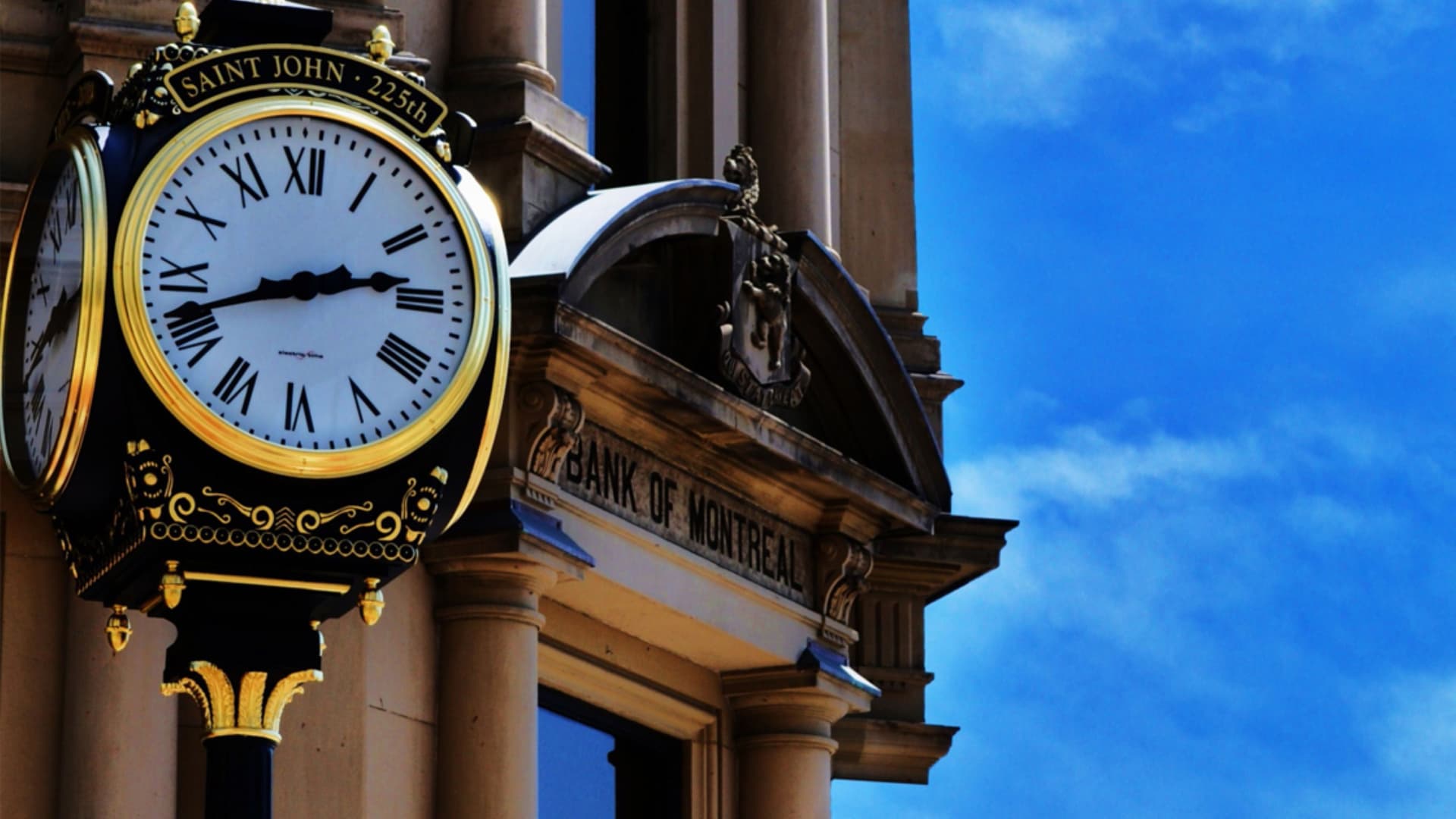 225th anniversary clock in uptown Saint John, New Brunswick, Canada.