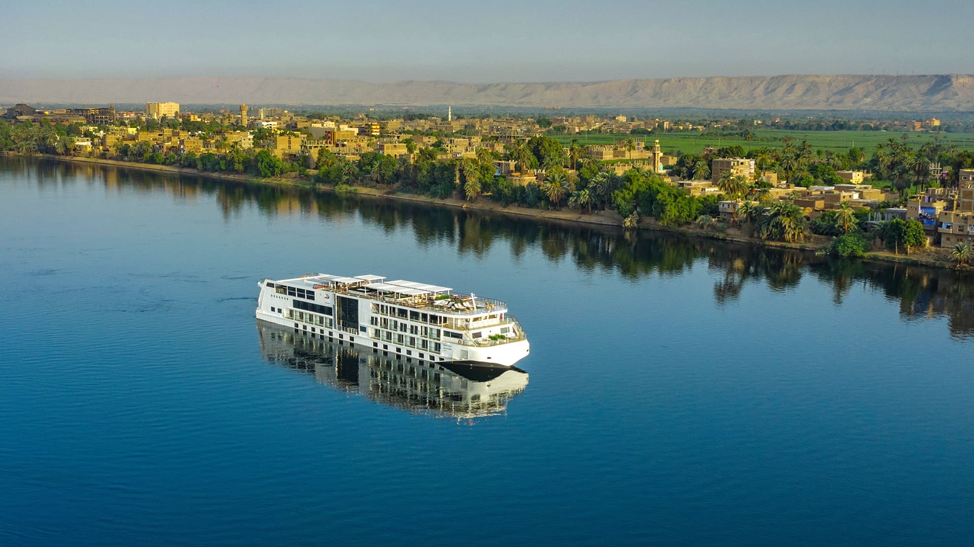 Viking Amun sailing the Nile River.