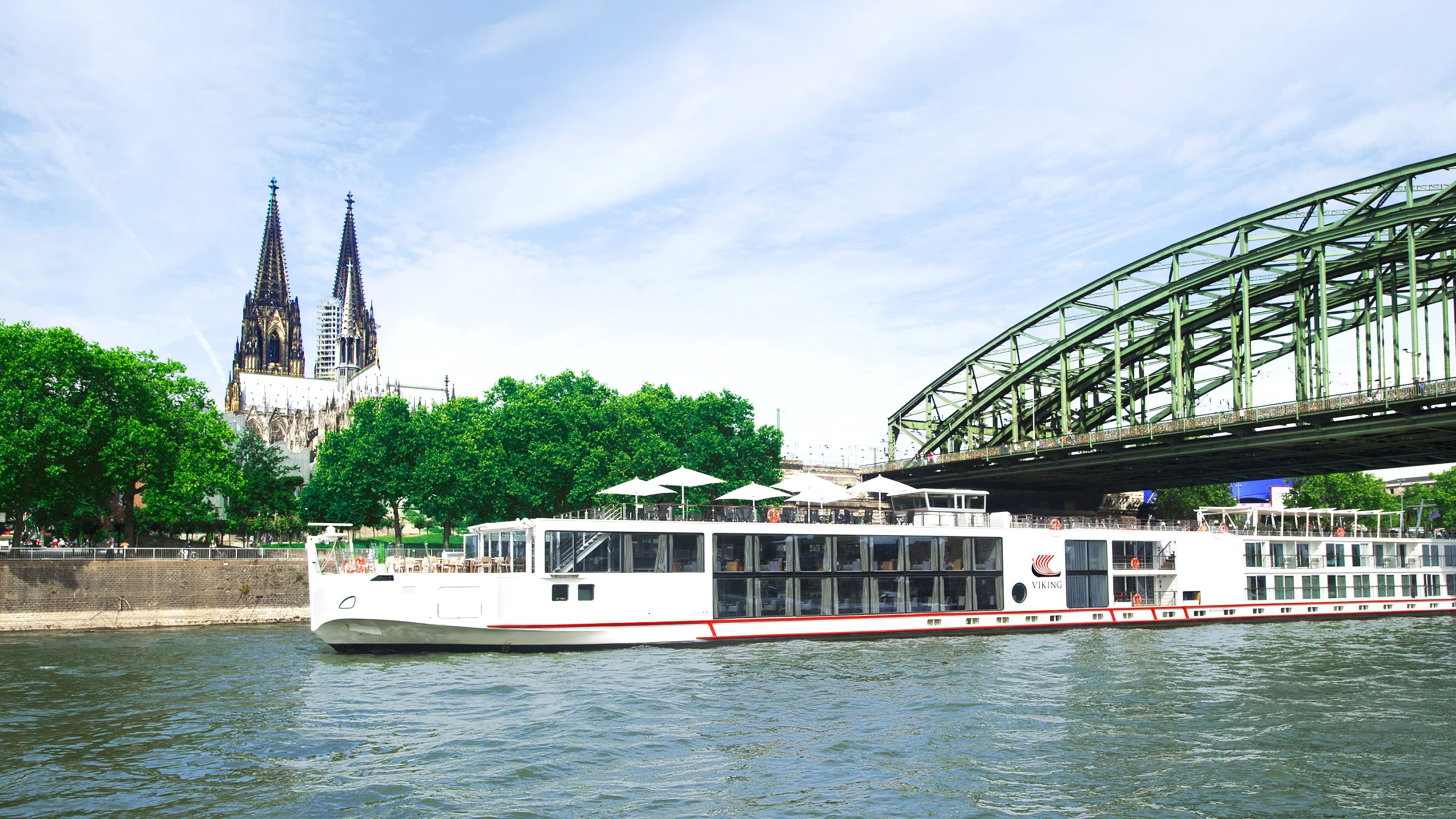 Viking Nerthus sailing on a European river.