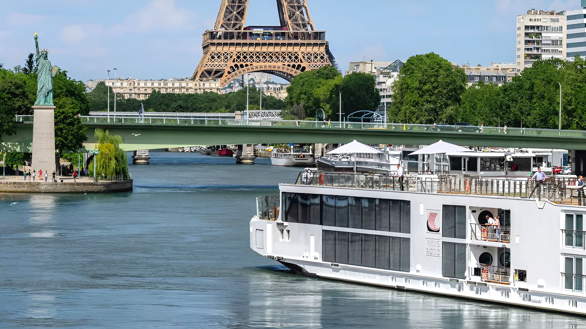 Viking Skaga sailing on the Seine River.