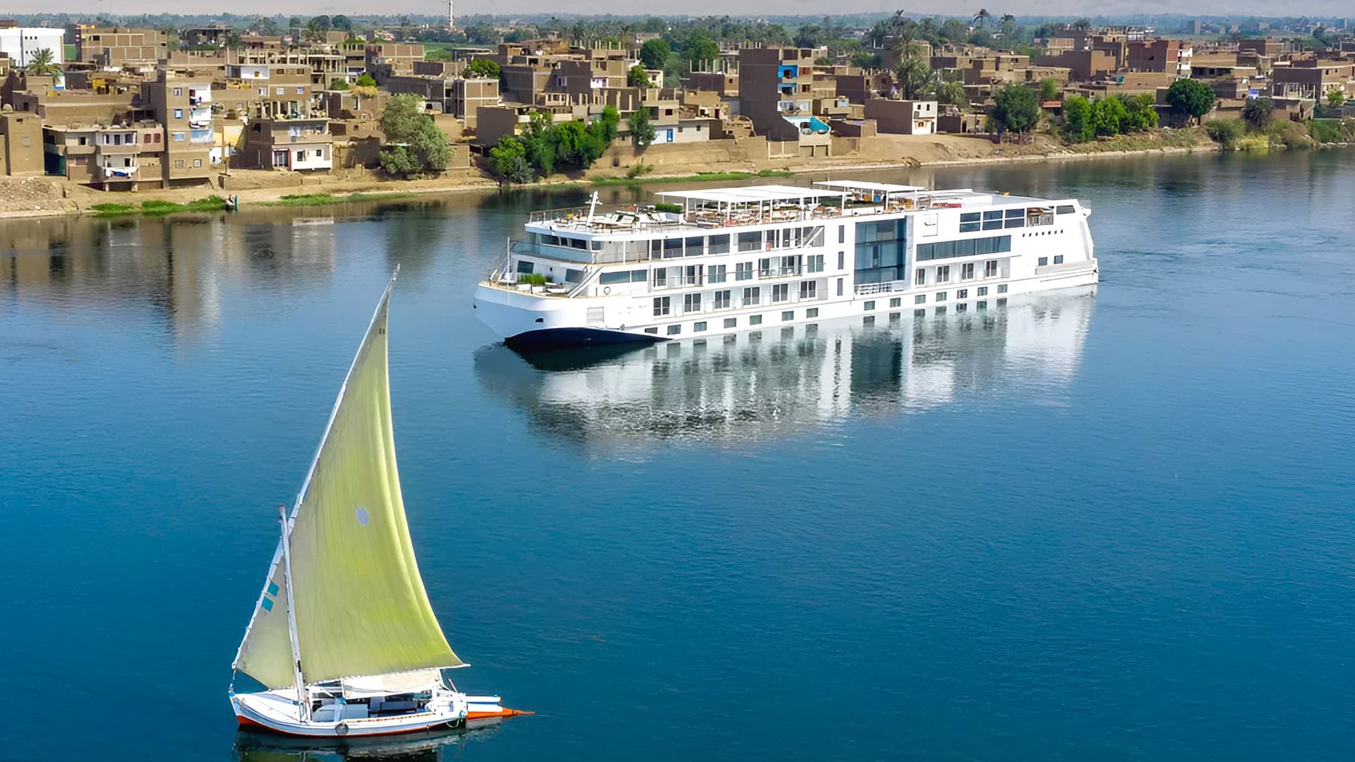 Viking Thoth sailing the Nile River in Egypt.