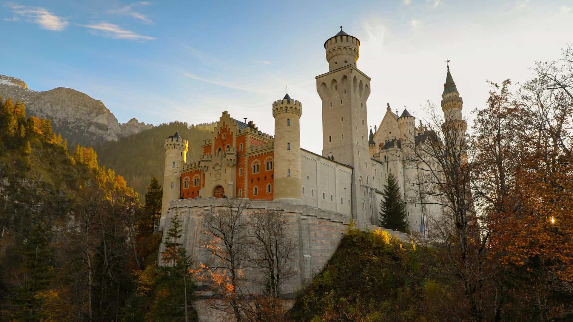 Neuschwanstein Castle in Schwangau, Germany, Europe.
