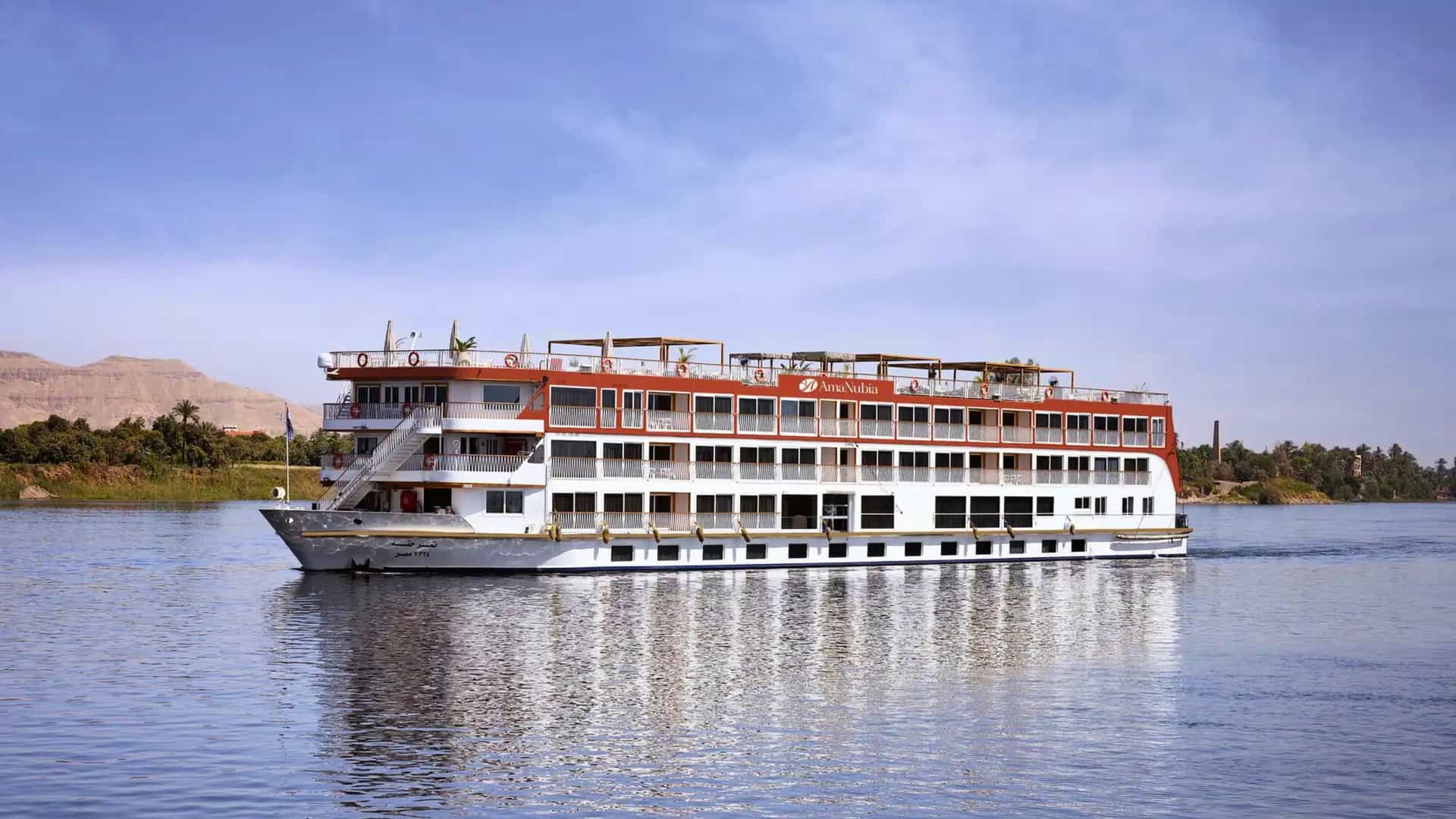 AmaWaterways AmaNubia ship exterior.
