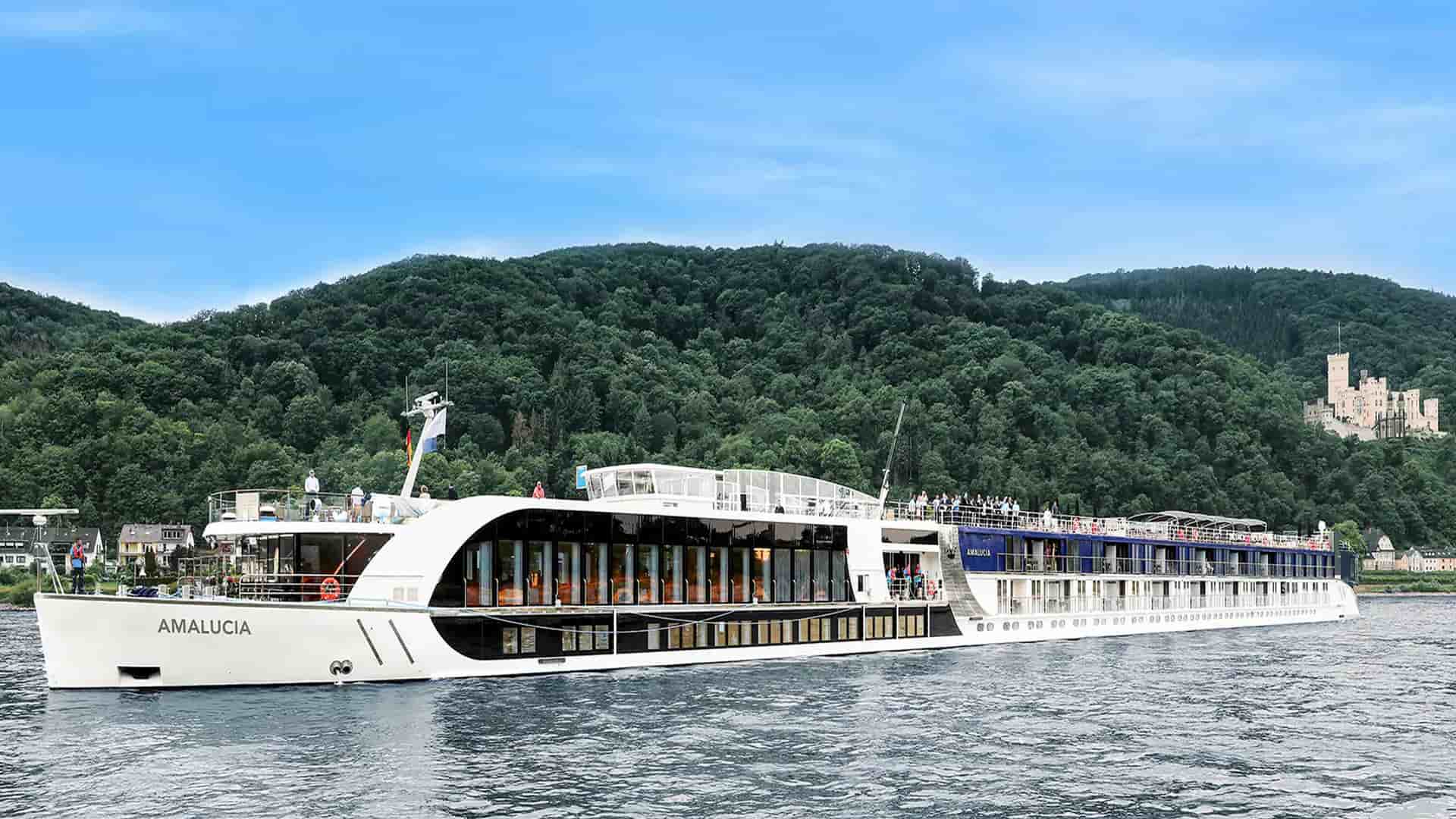 Amwaterways AmaLucia river ship exterior.