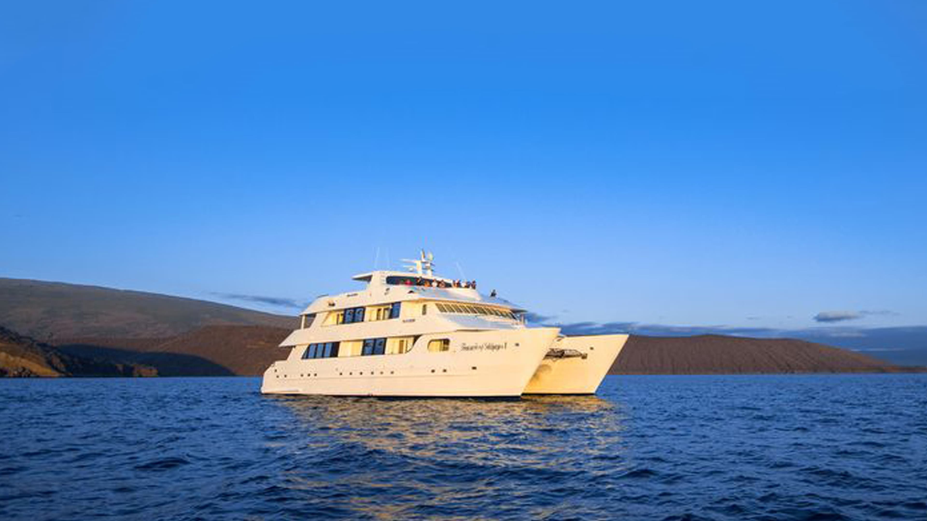 Avalon Waterways Treasure of Galapagos river cruise ship exterior.