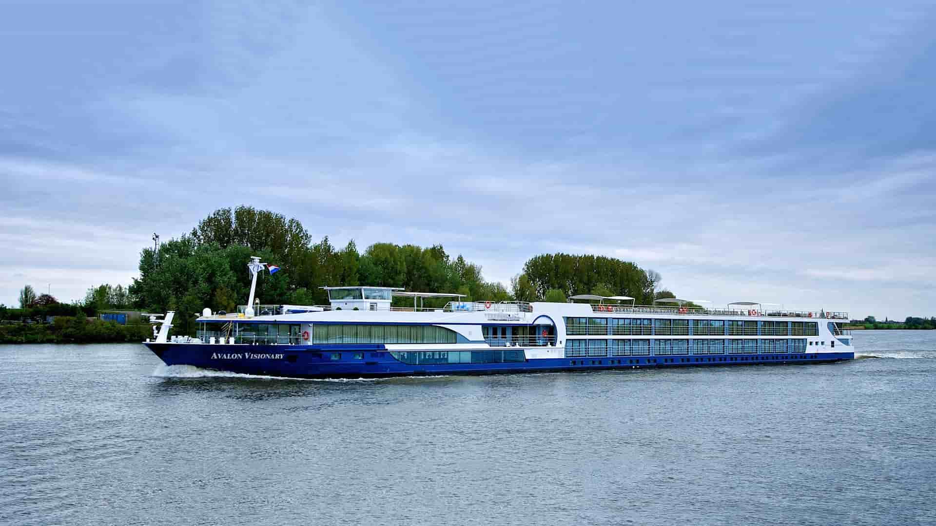 Avalon Waterways Visionary river cruise ship exterior.