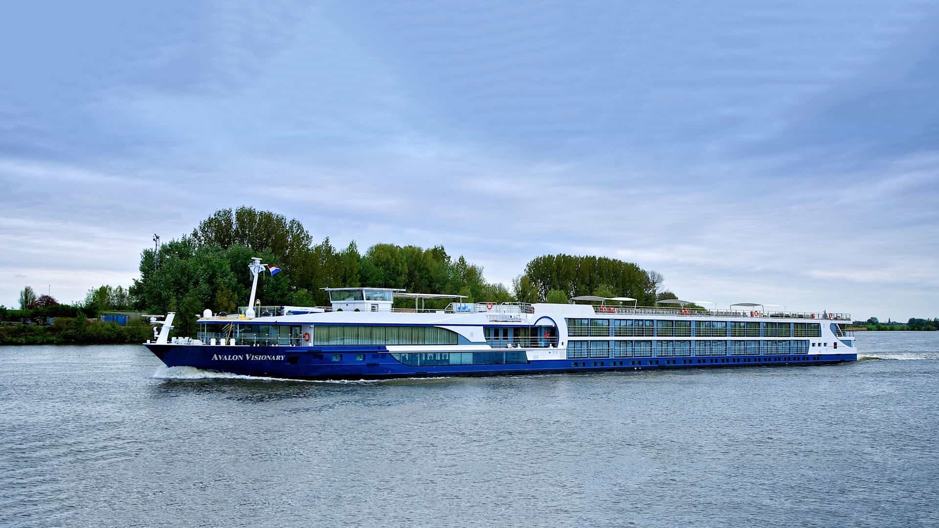 Avalon Waterways Visionary river cruise ship exterior.