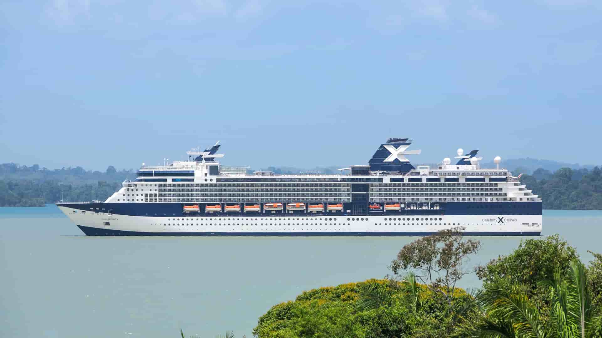 Celebrity Infinity cruise ship exterior.