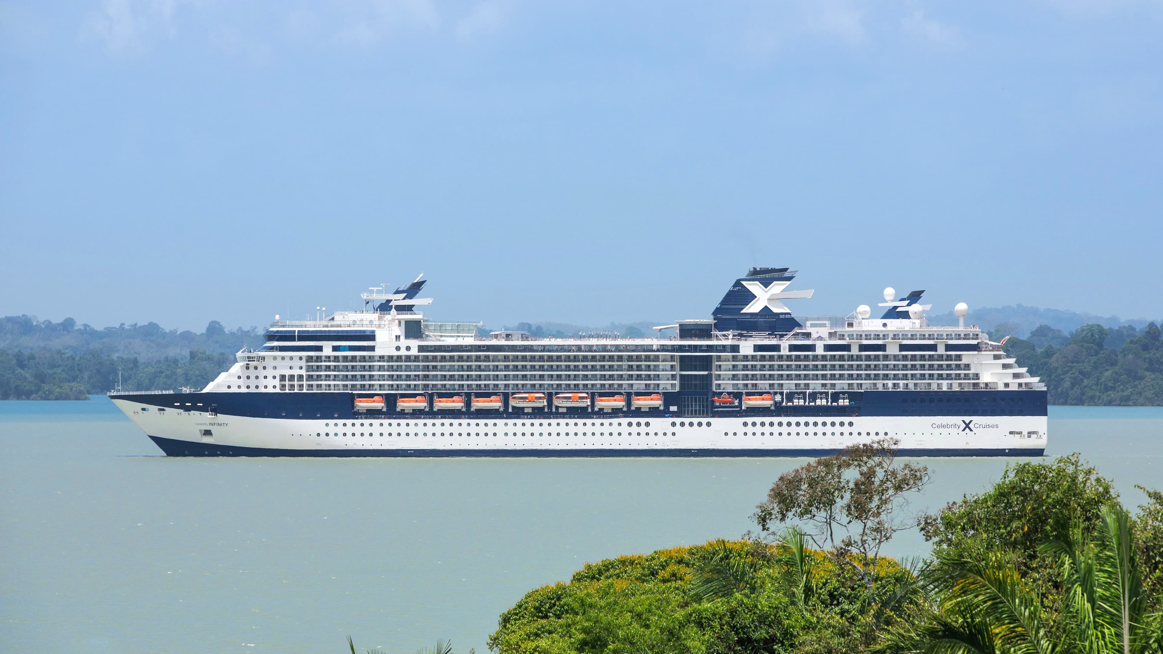 Celebrity Infinity cruise ship exterior.