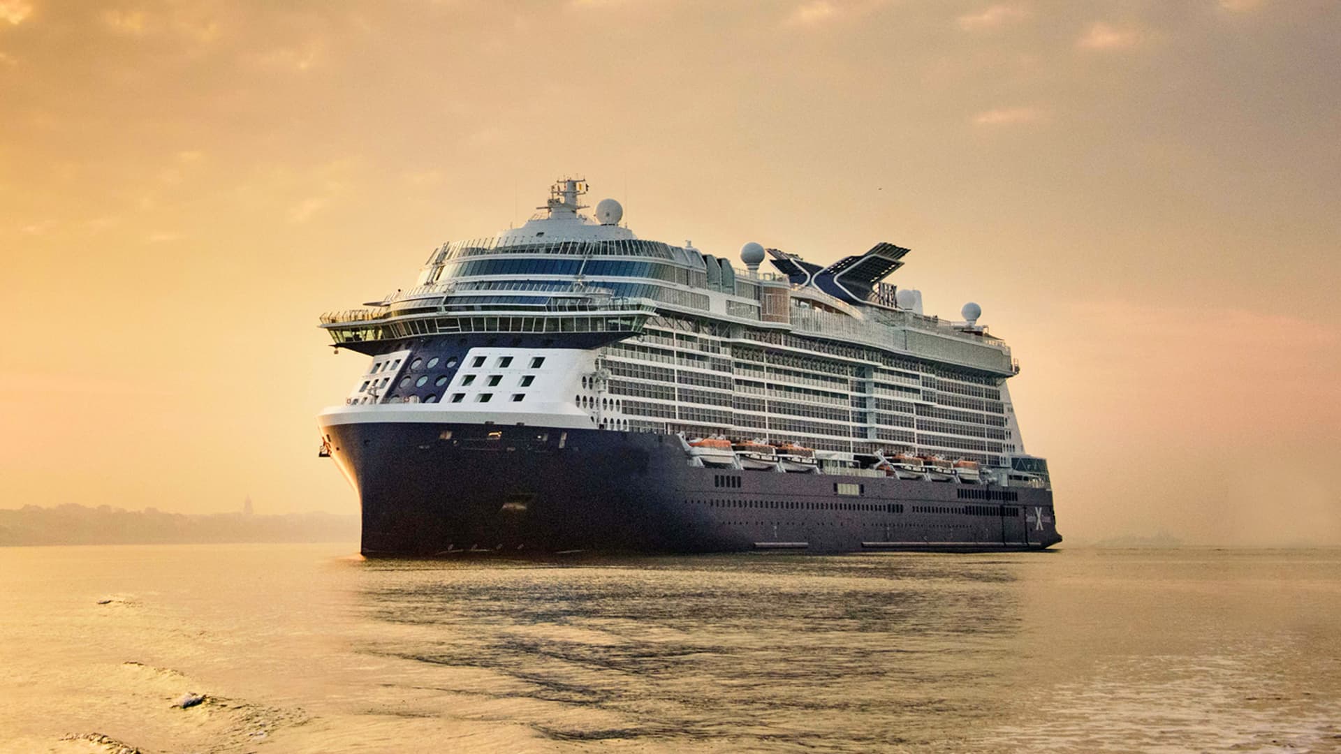 Celebrity Xcel cruise ship exterior.