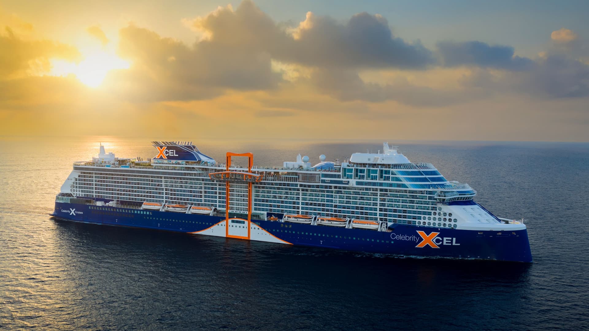 Celebrity Xcel cruise ship exterior.