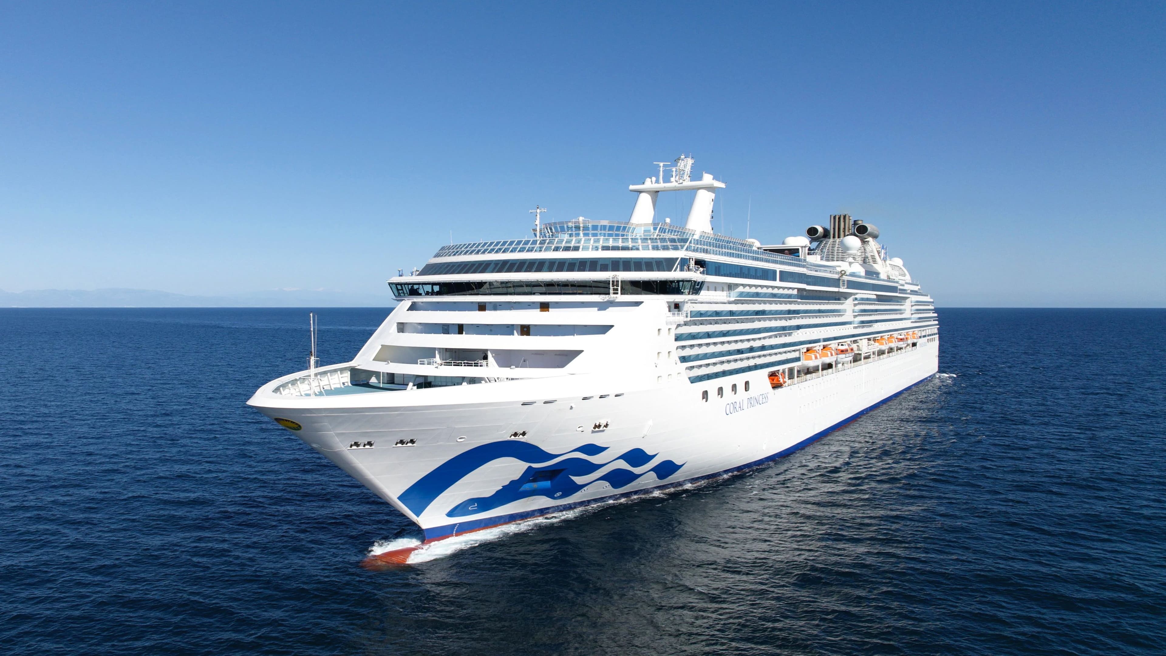 Coral Princess cruise ship exterior.