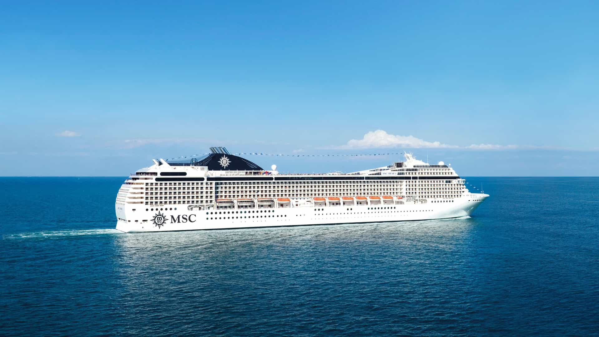 MSC Musica cruise ship exterior.
