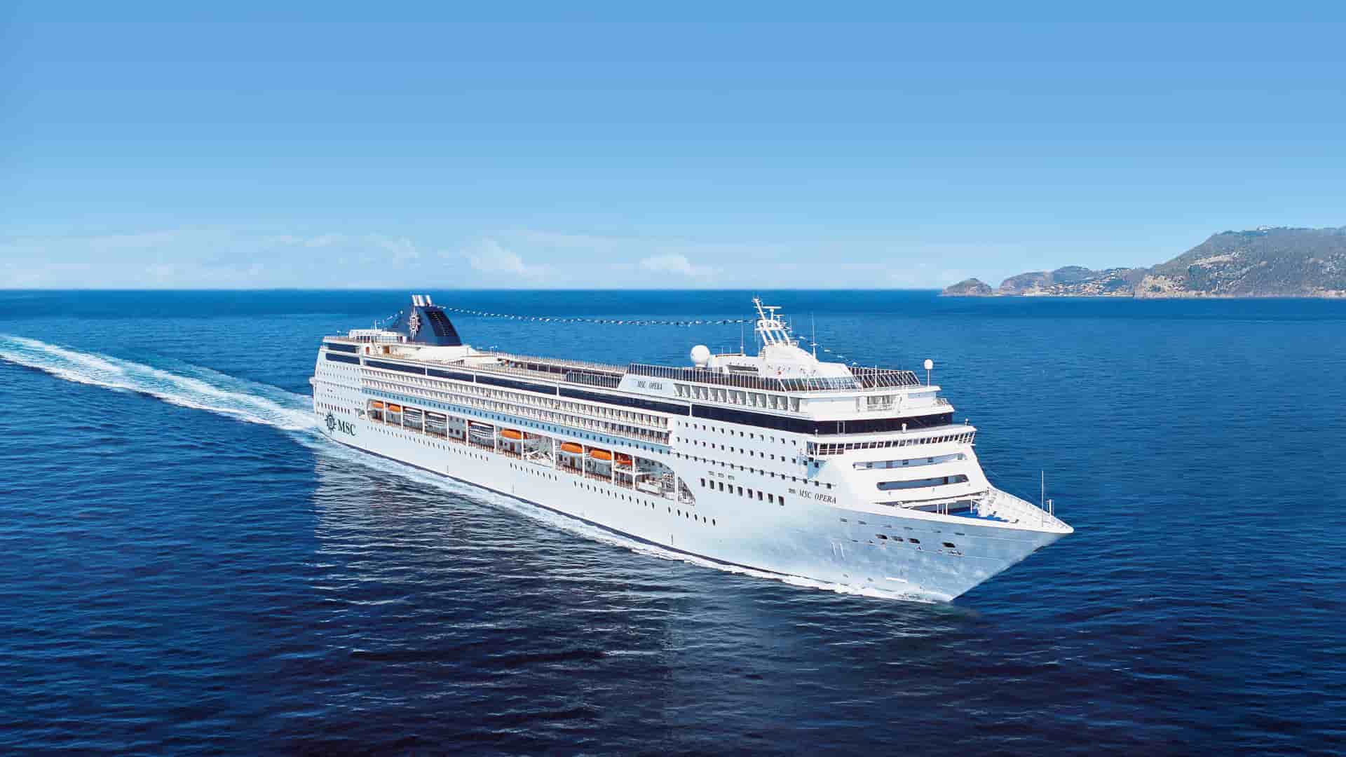 MSC Opera cruise ship exterior.