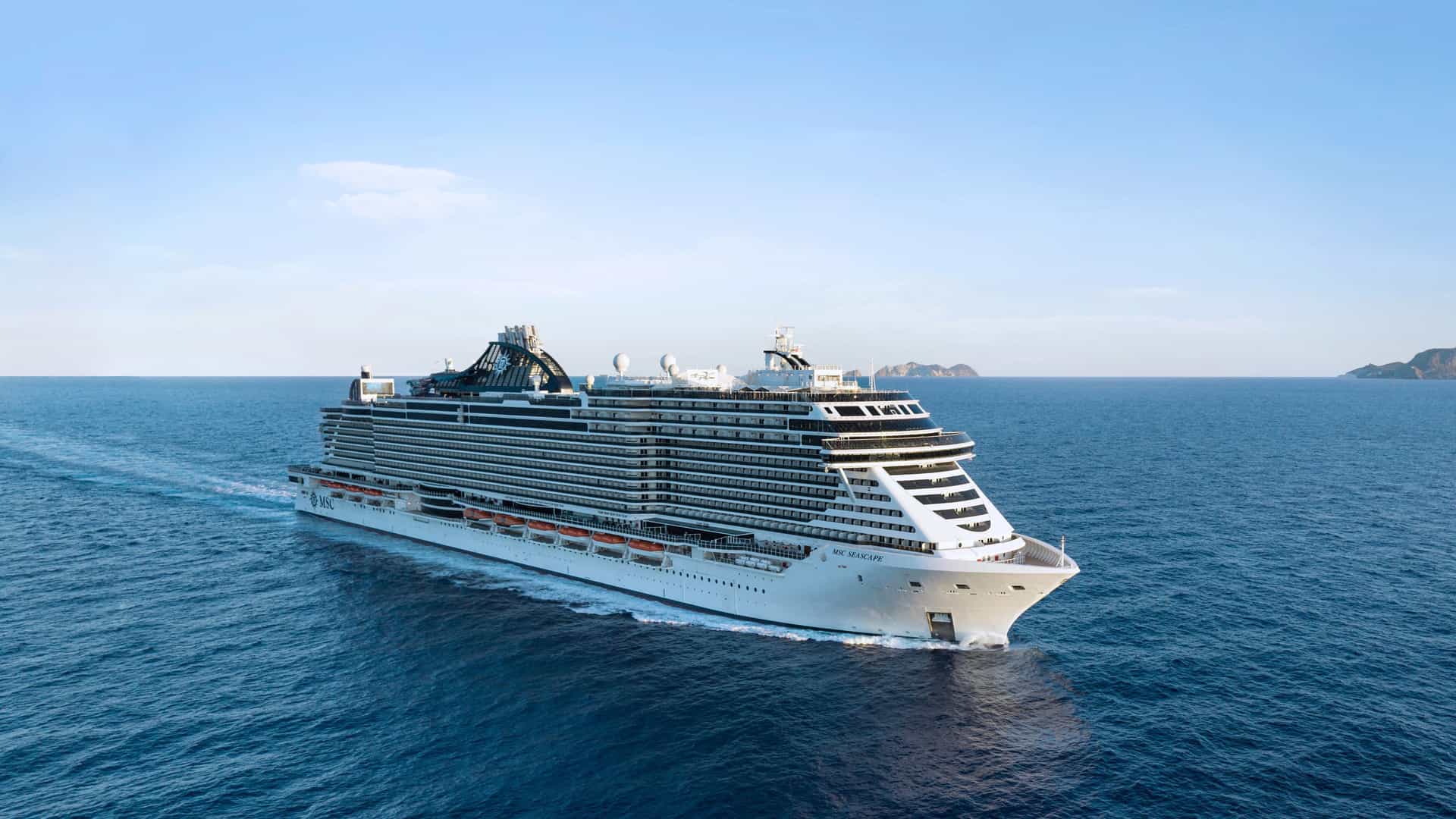 MSC Seascape cruise ship exterior.