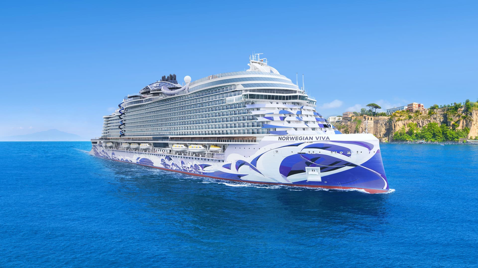 Norwegian Viva sailing in Europe.