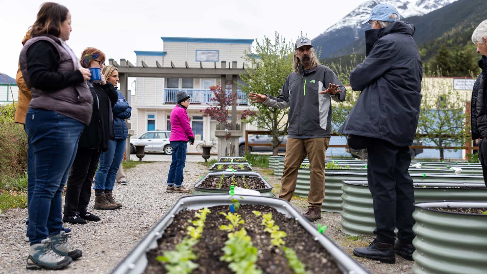 This image captures a culinary shore excursion at Jewell Gardens in Skagway, Alaska.