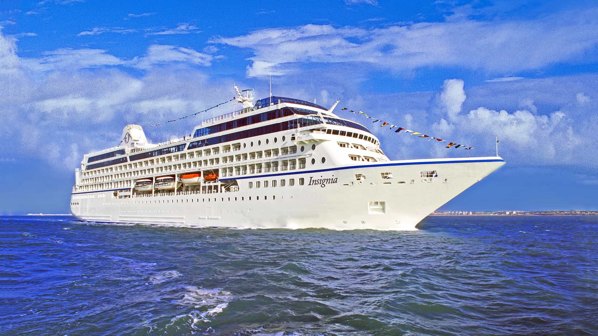 Oceania Insignia cruise ship exterior.