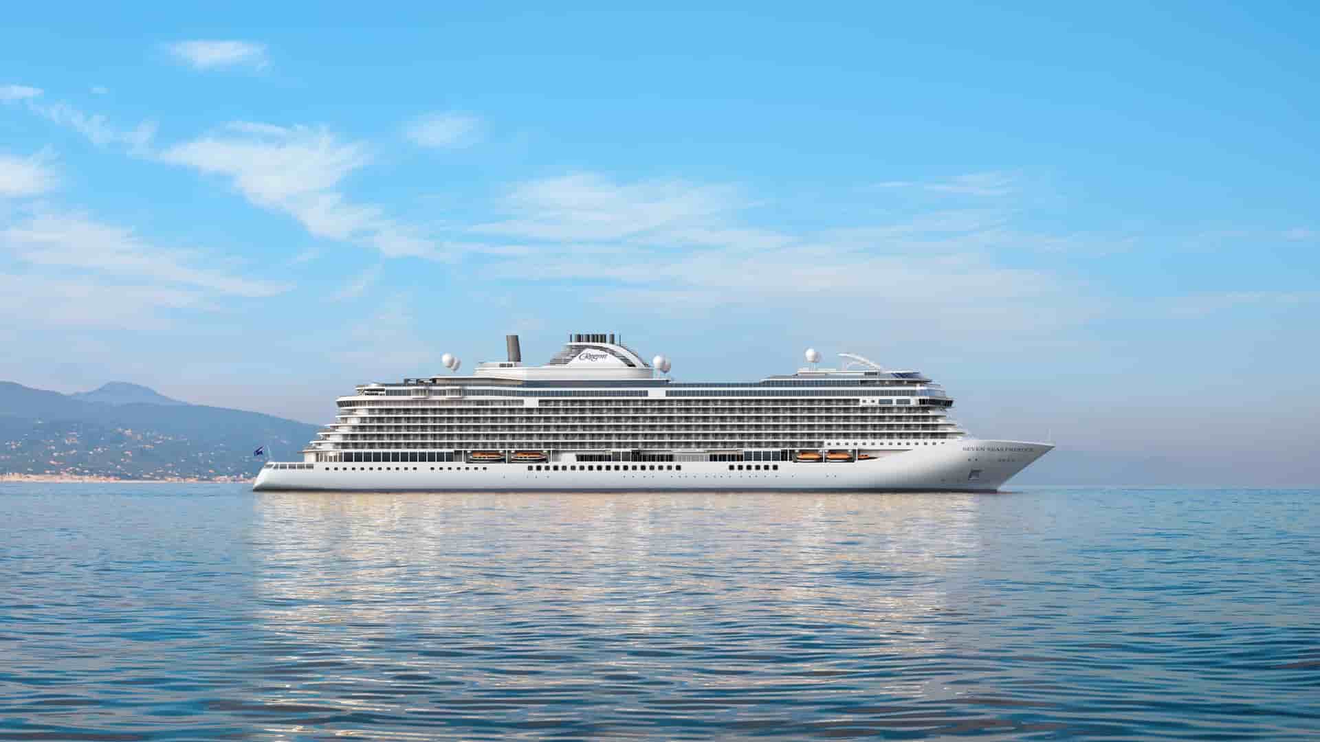 Regent Seven Seas Prestige Cruise Ship exterior.
