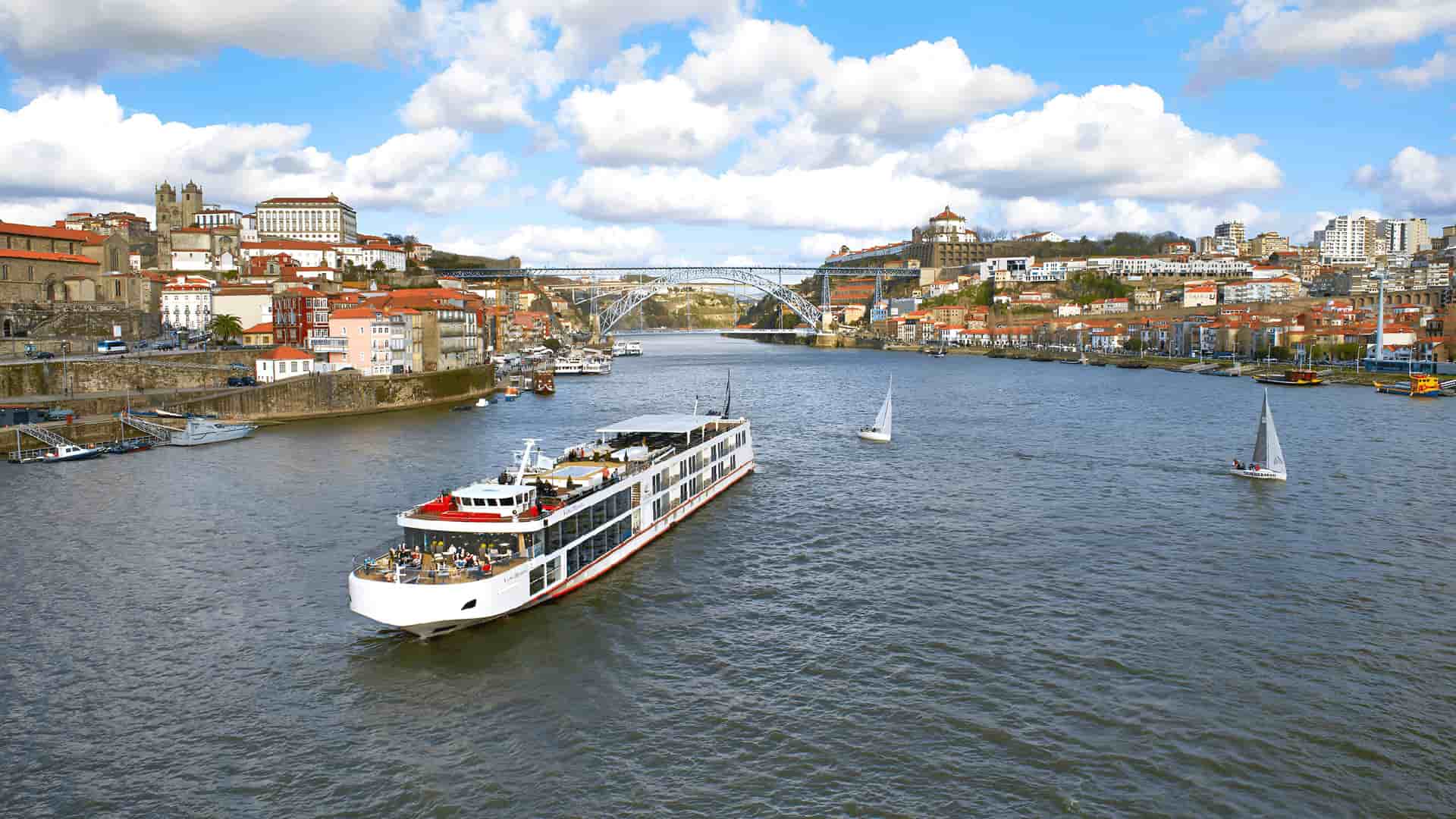 Viking Helgrim sailing a European river.