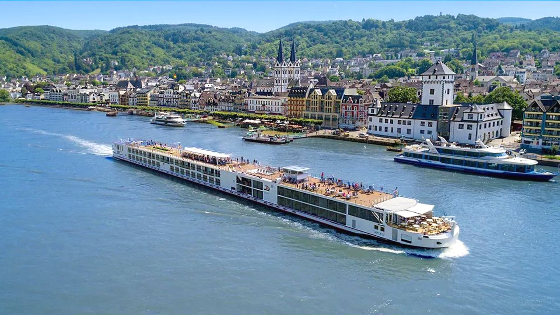 Viking Mimir river cruise ship exterior.