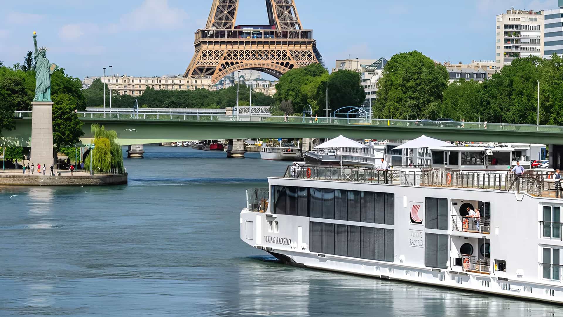 Viking Radgrid sailing the Seine River.