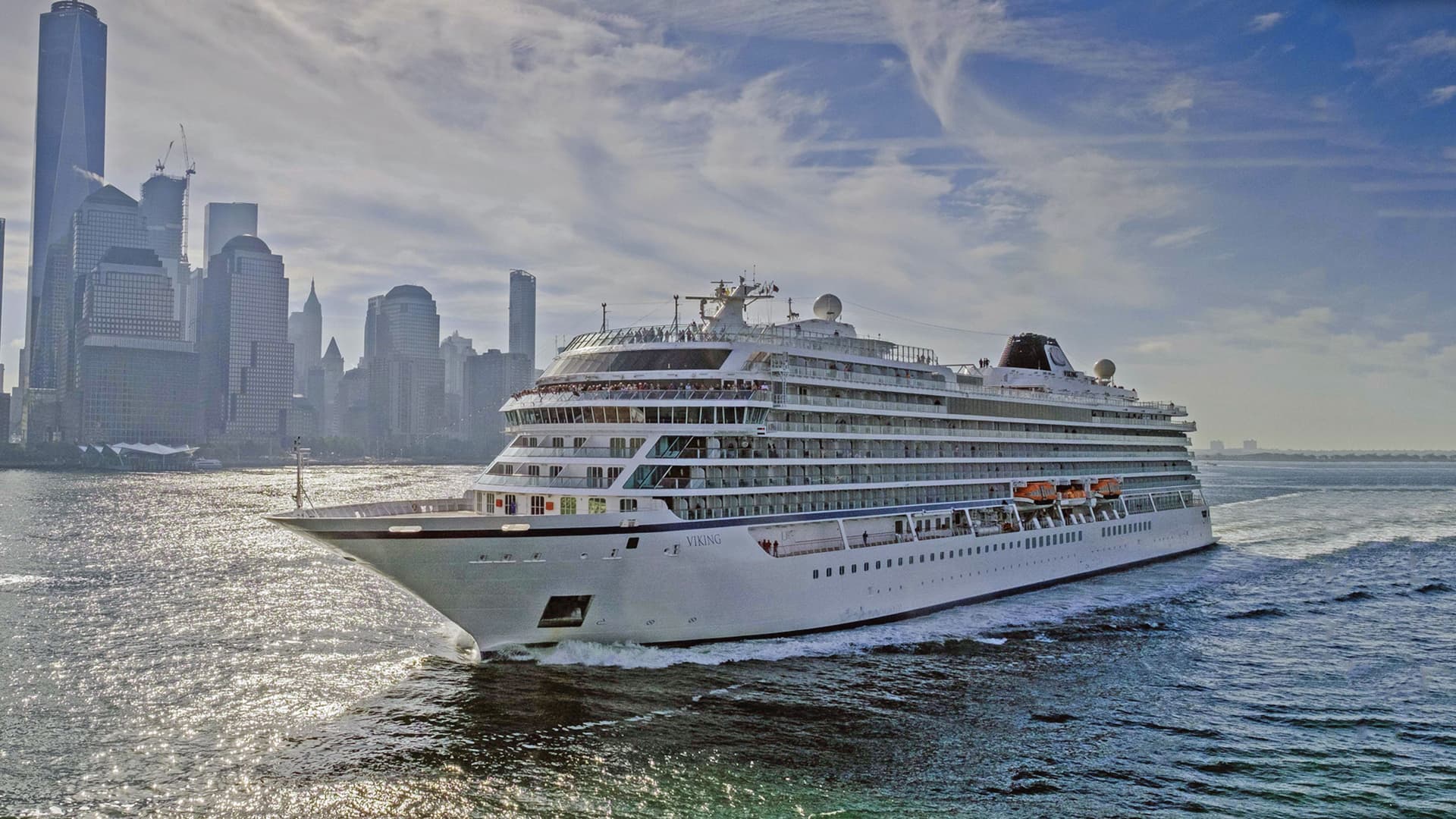 Viking Saturn sailing from New York.
