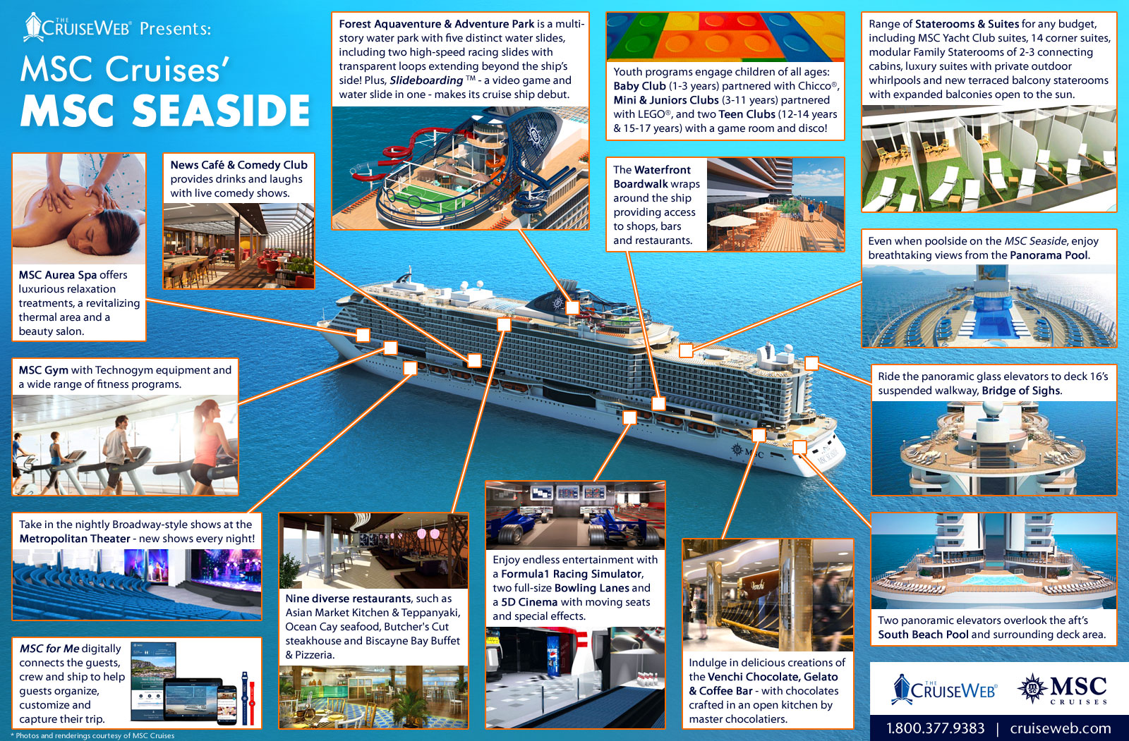 msc seaside cruise ship size