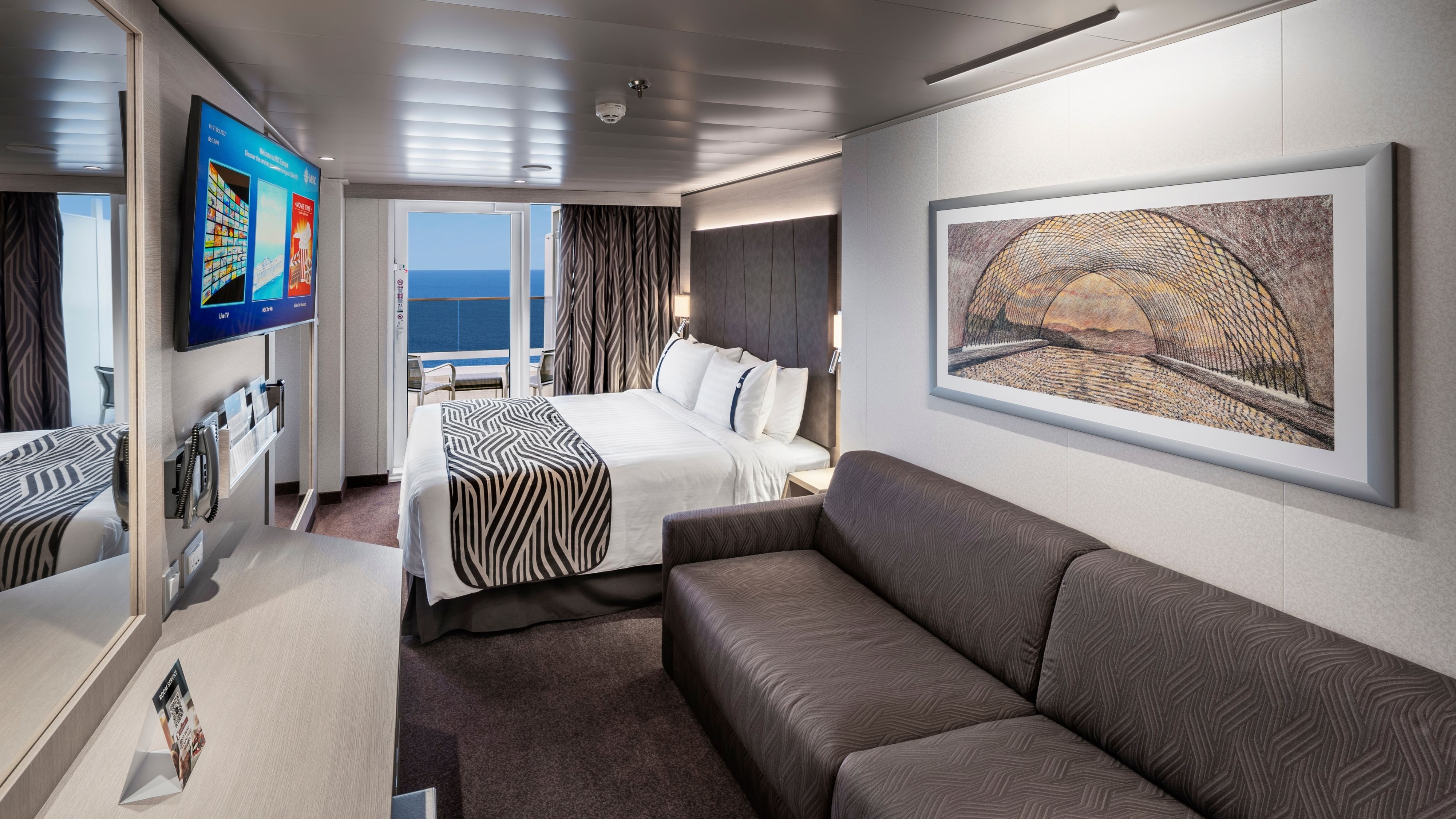 MSC Yacht Club Duplex Suite with terrace and whirlpool bath